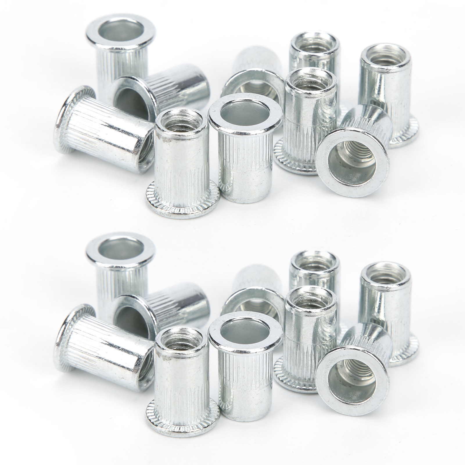 Kit De 20 Écrous À Sertir En Alliage D'Aluminium, Robuste Et Plastique, Outils De Fixation M6 X 10