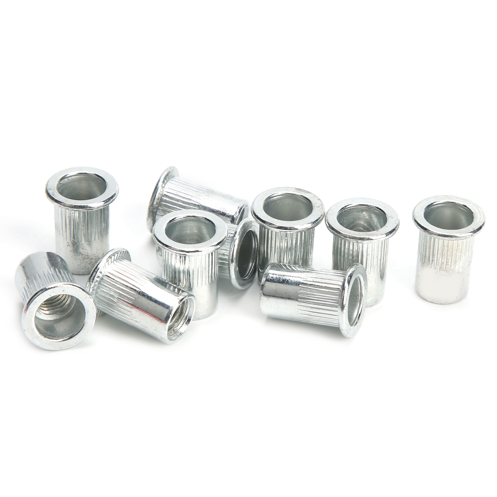 Kit De 20 Écrous À Sertir M8x10 En Alliage D'Aluminium À Tête Plate Standard - Outil De Fixation