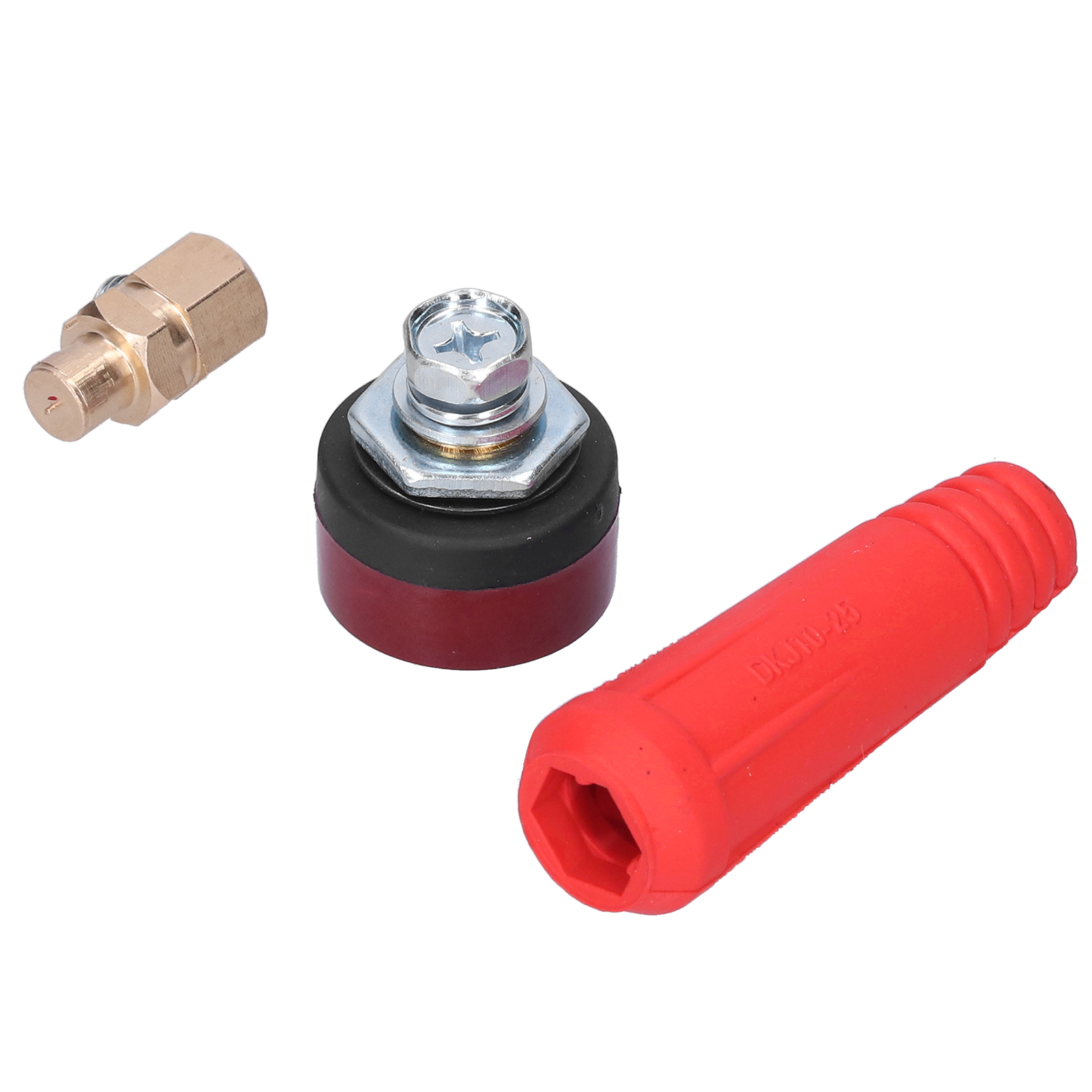 Lot De 2 Connecteurs Rapides Pour Câbles De Soudage, Outils Électriques, Djk 10-25 Rouge