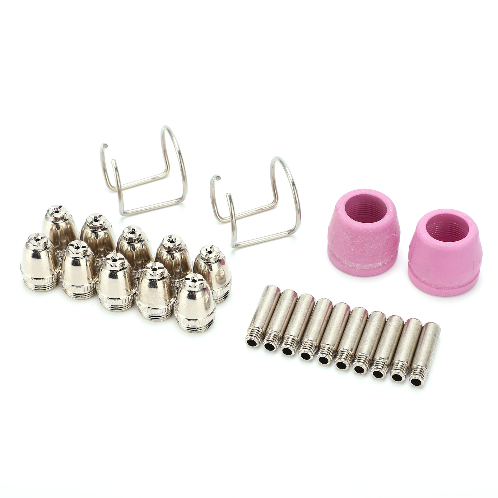Kit De Consommables Pour Torche De Découpe Plasma : Électrode, Pointe De Contact, Buse En Céramique Sg-55 Ag-60 Wsd-60p (30 Pièces)