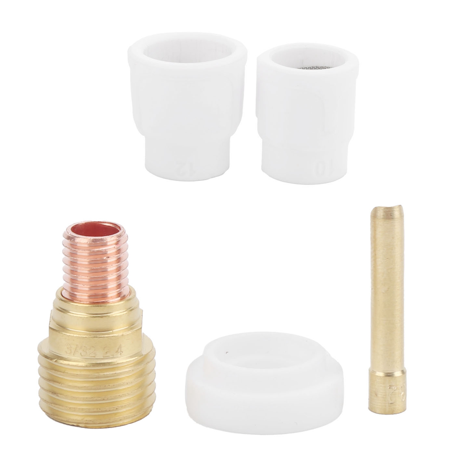Ensemble De Buses De Soudage En Céramique Blanche 10 Et 12 Pour Pistolet De Soudage À L'Arc Argon Wp-9/20