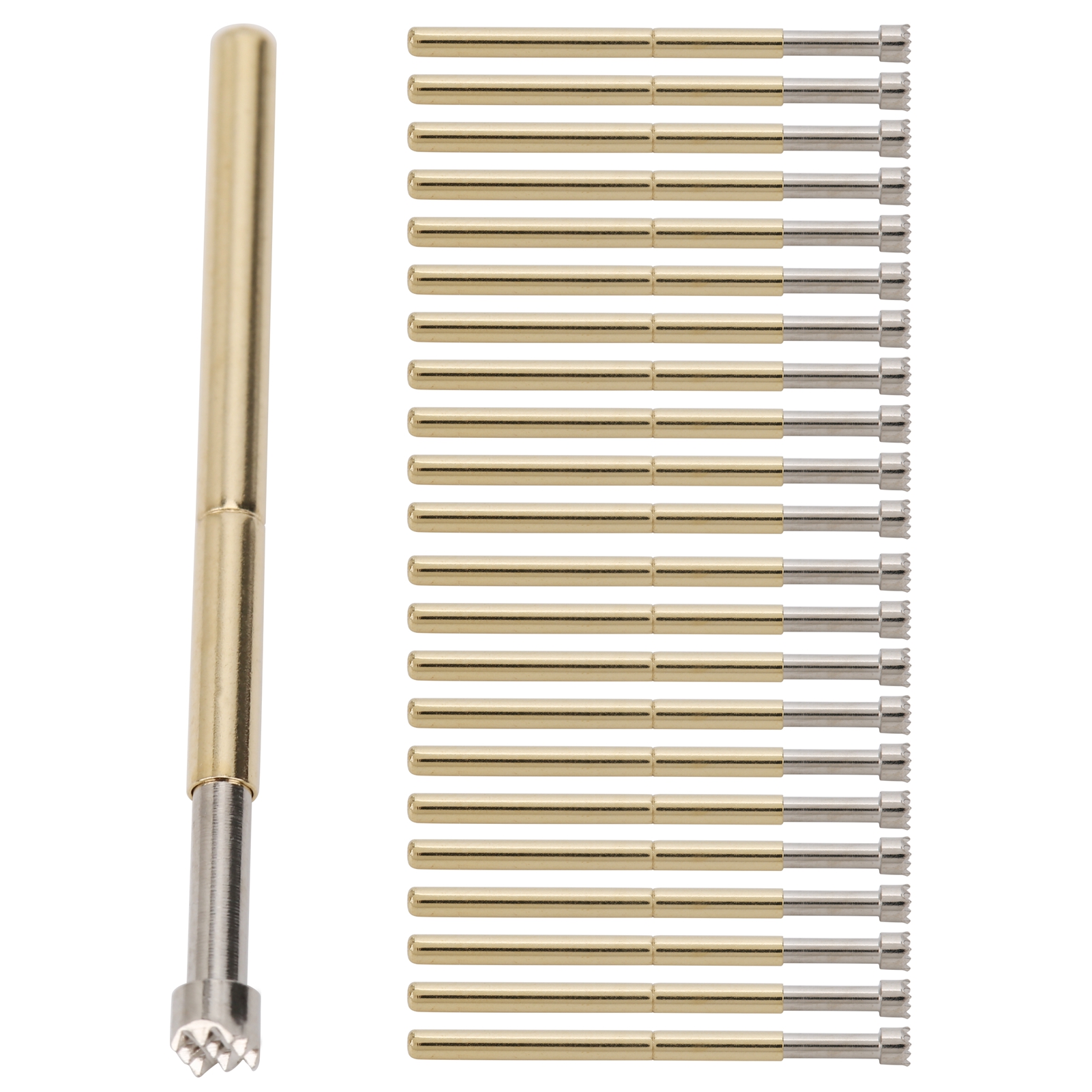 100 Sondes De Test À Ressort, Broches De Contact De Test À 9 Griffes De 2 Mm, Fournitures Industrielles P125‑h