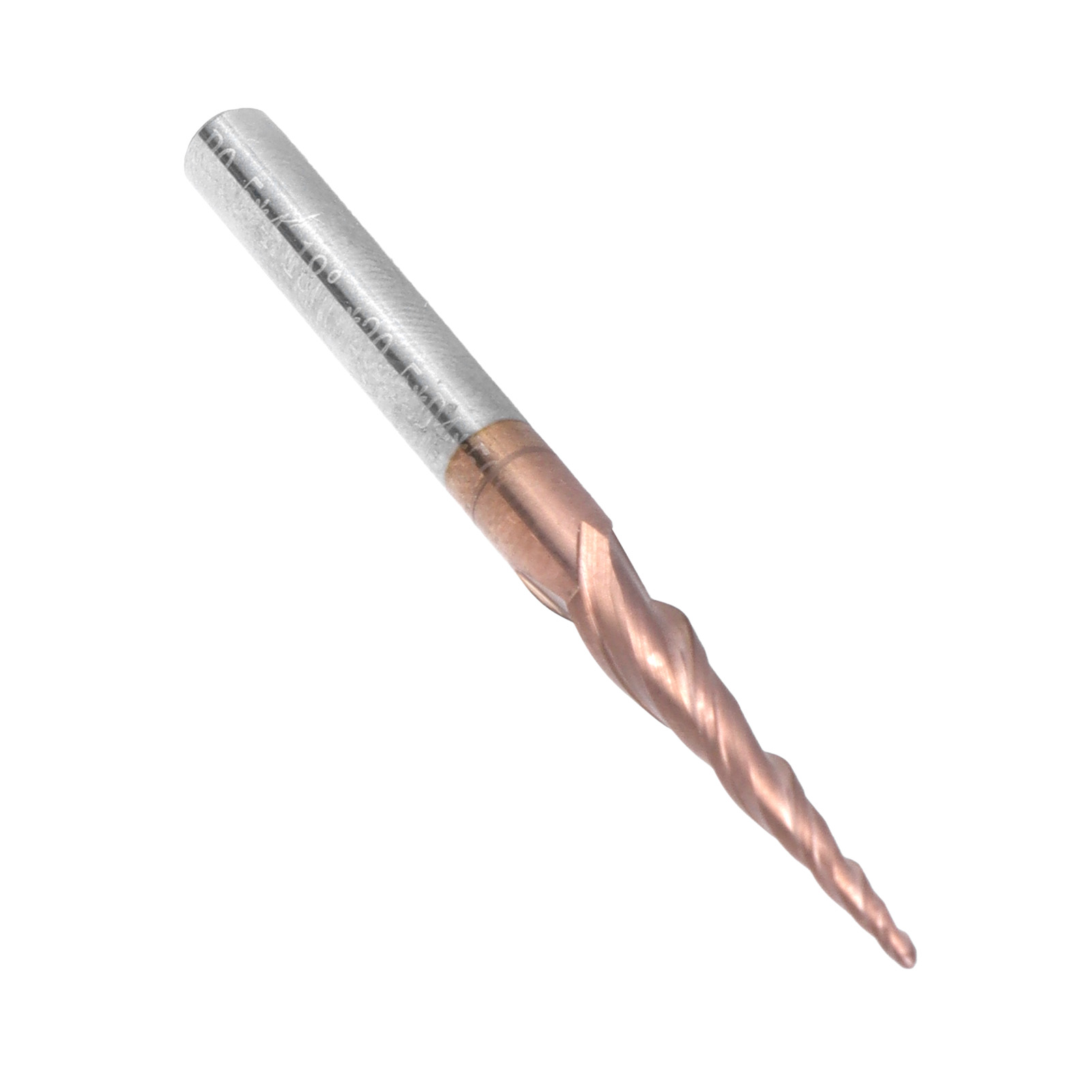 Fraise À Bout Sphérique Conique Pour Routeur Cnc, Outils, Finition Laiton Antique, 2 Dents, Rayon 0,5 X 20,5 X Diamètre 4 X 50
