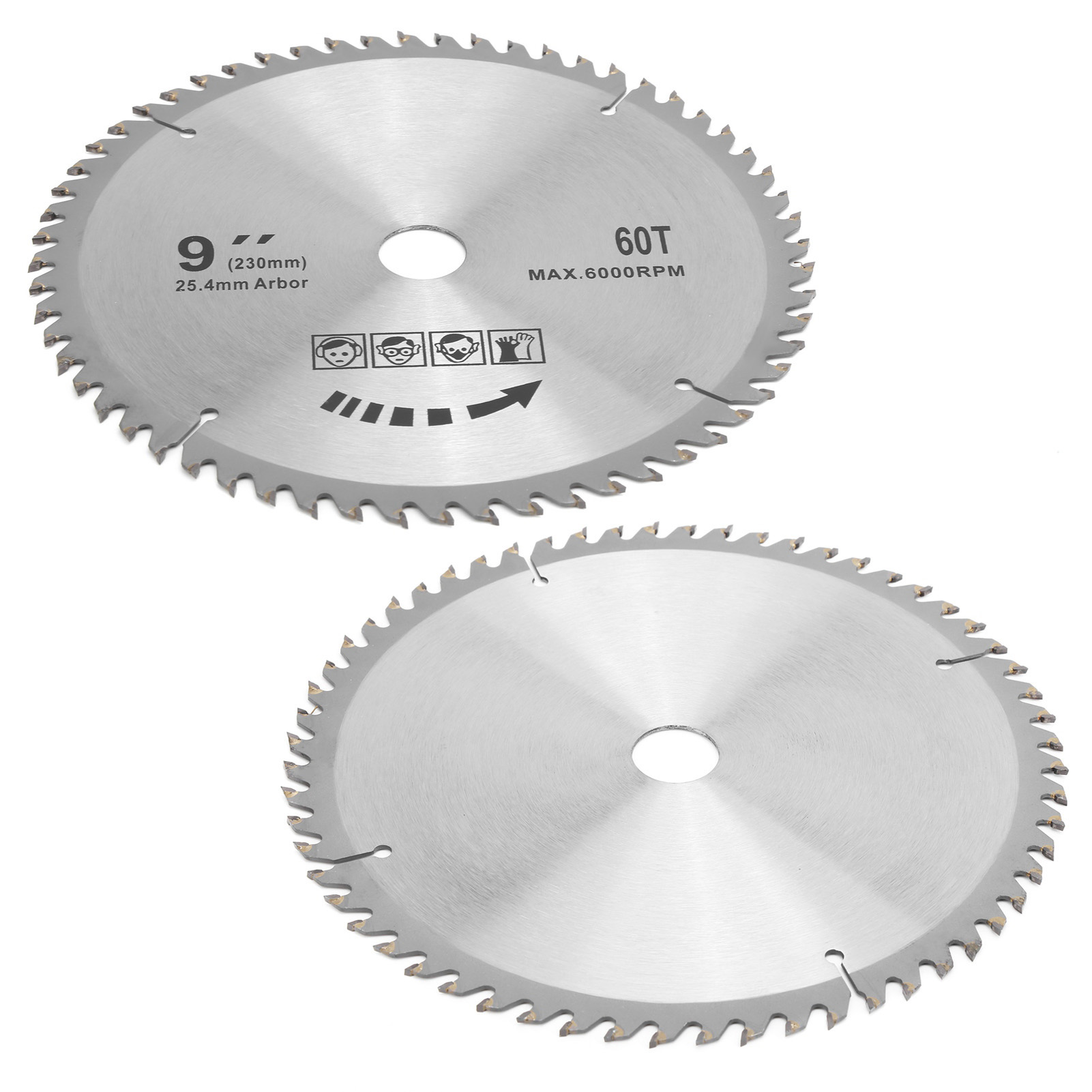 Lame De Scie Circulaire En Carbure Cémenté Pour Le Travail Du Bois, Accessoire Pour Lame De Scie 9 X 60 Dents, 230 Mm