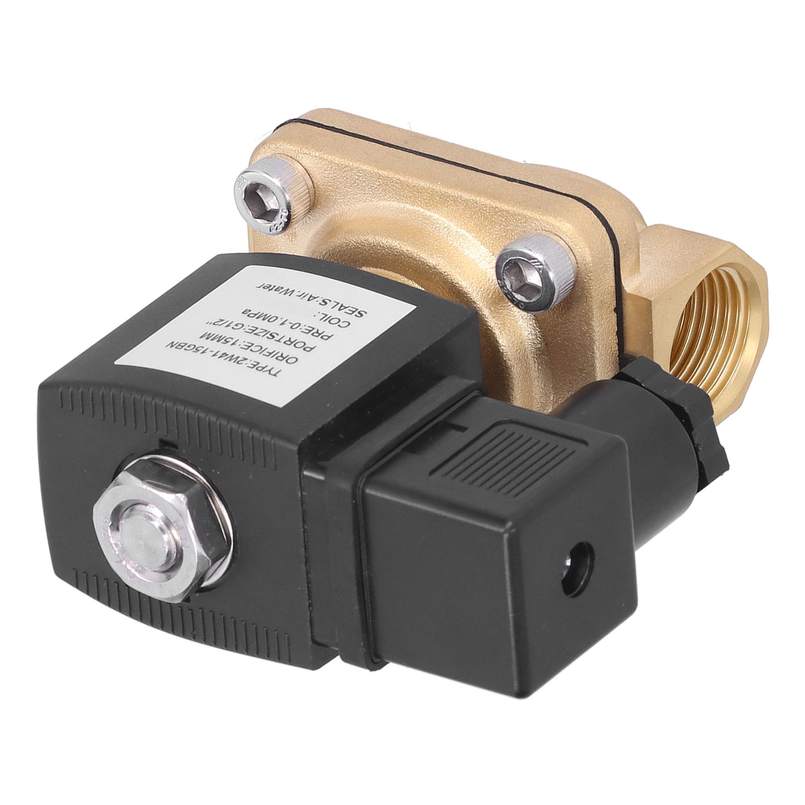 Électrovanne 2 Voies En Laiton Pour Applications Solaires Électriques, Normalement Fermée, Entrée De Canalisation, Pièces De Contrôle G1/2inac 110v