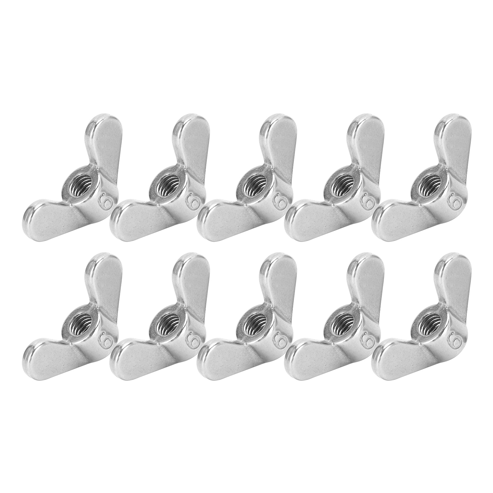 10 Écrous Papillon M6 En Acier Inoxydable 304, Kit Assorti Pour Machines