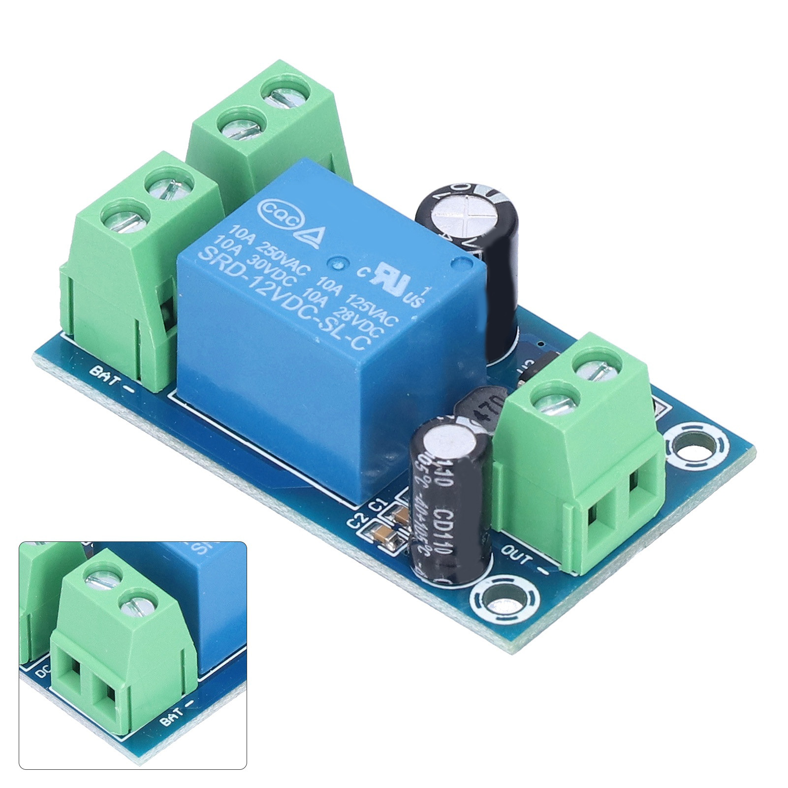 Module De Contrôle De Batterie Cc 12 V À 48 V, Interrupteur D'Urgence Automatique, Carte De Protection Contre La Coupure De Courant
