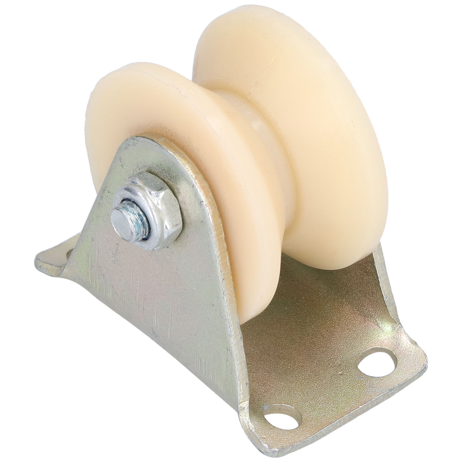 Roulette Rigide Robuste À Gorge En V De 50 Mm Avec Support De 2,5 Mm Pour Équipements De Levage