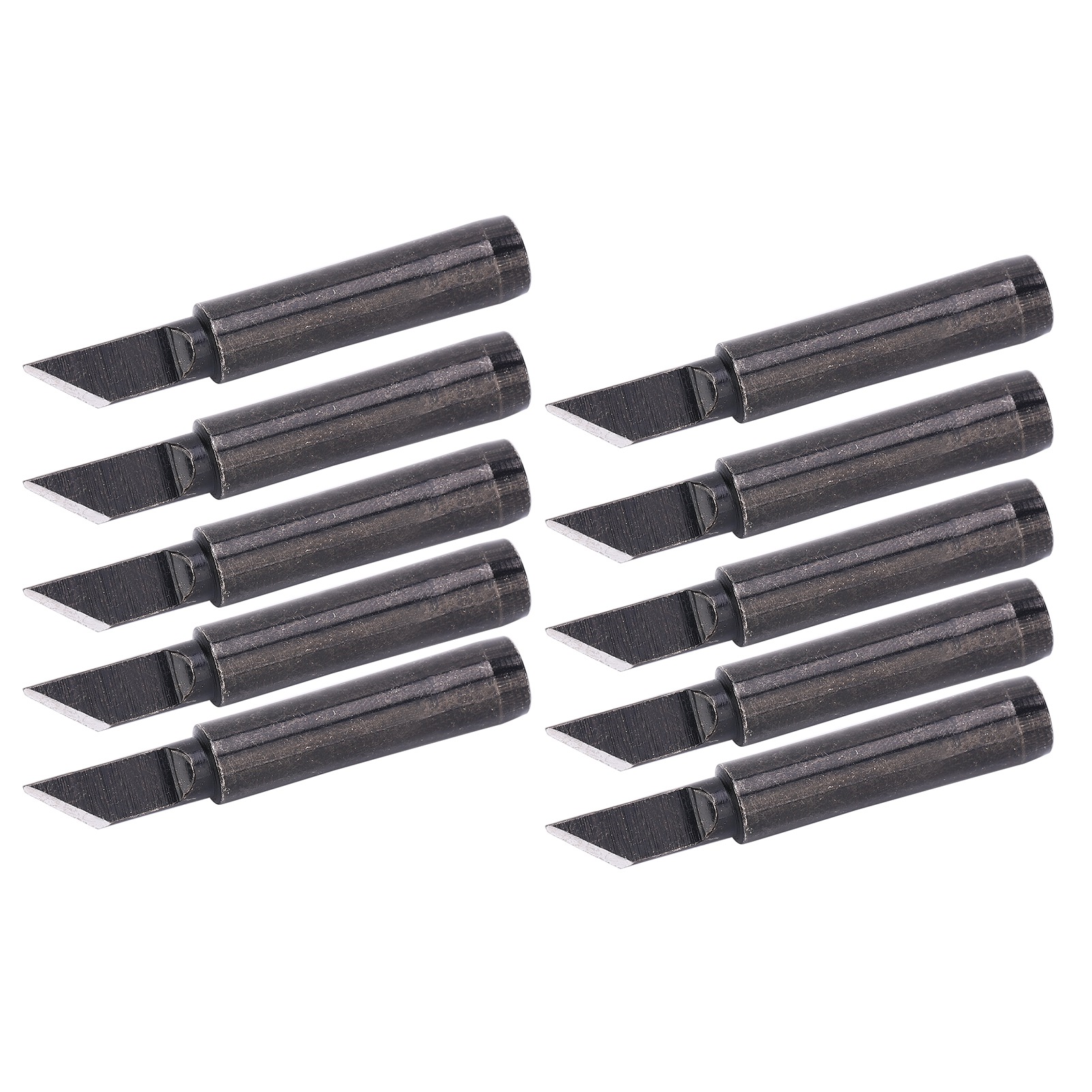 10 Pointes De Fer À Souder Noires À Chauffage Interne Pour Pièces Des Séries 936/937/938 900mt1.5k