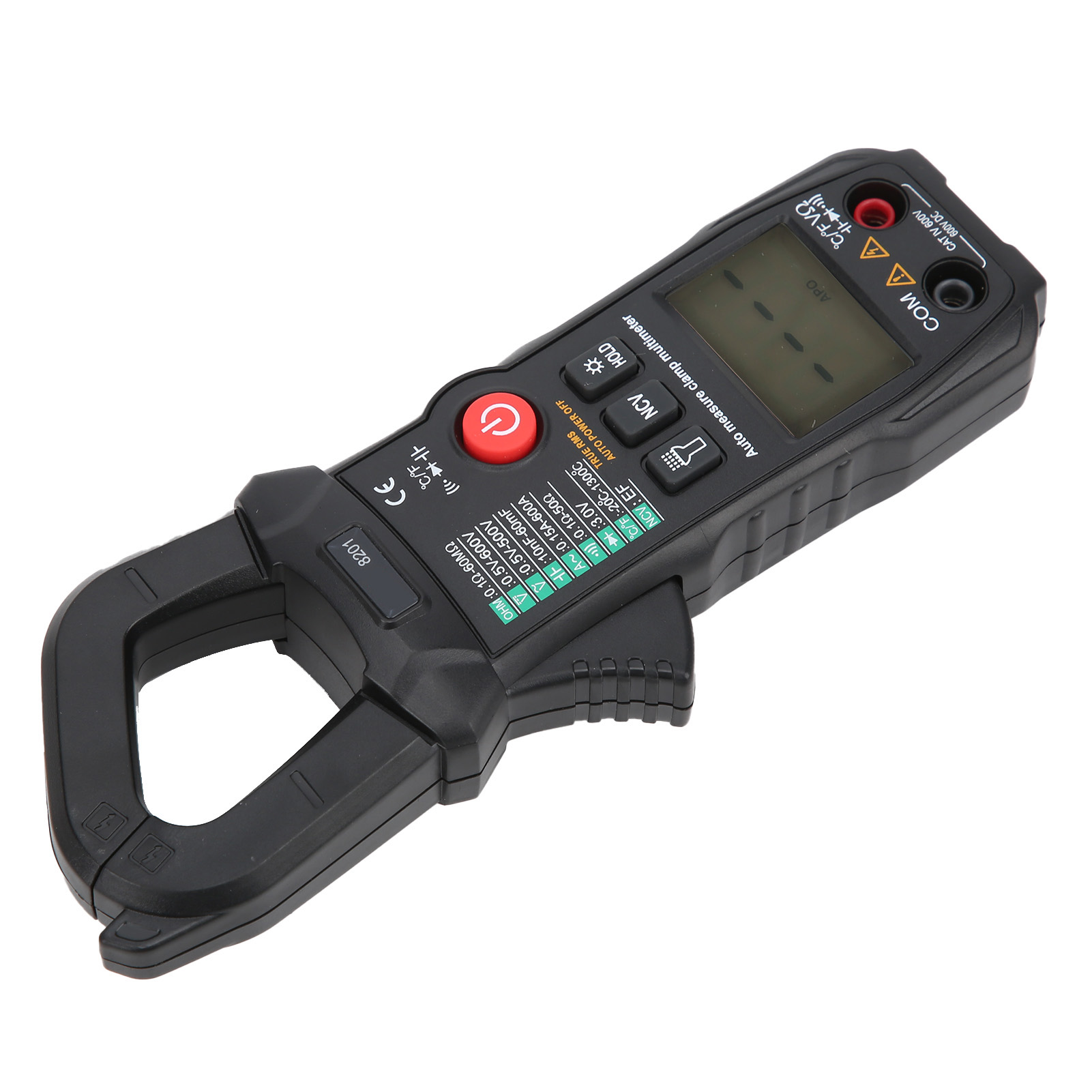 Et8201 600a 600v Ac/dc Pince Ampèremétrique Multimètre De Haute Précision À Identification Automatique Intelligente