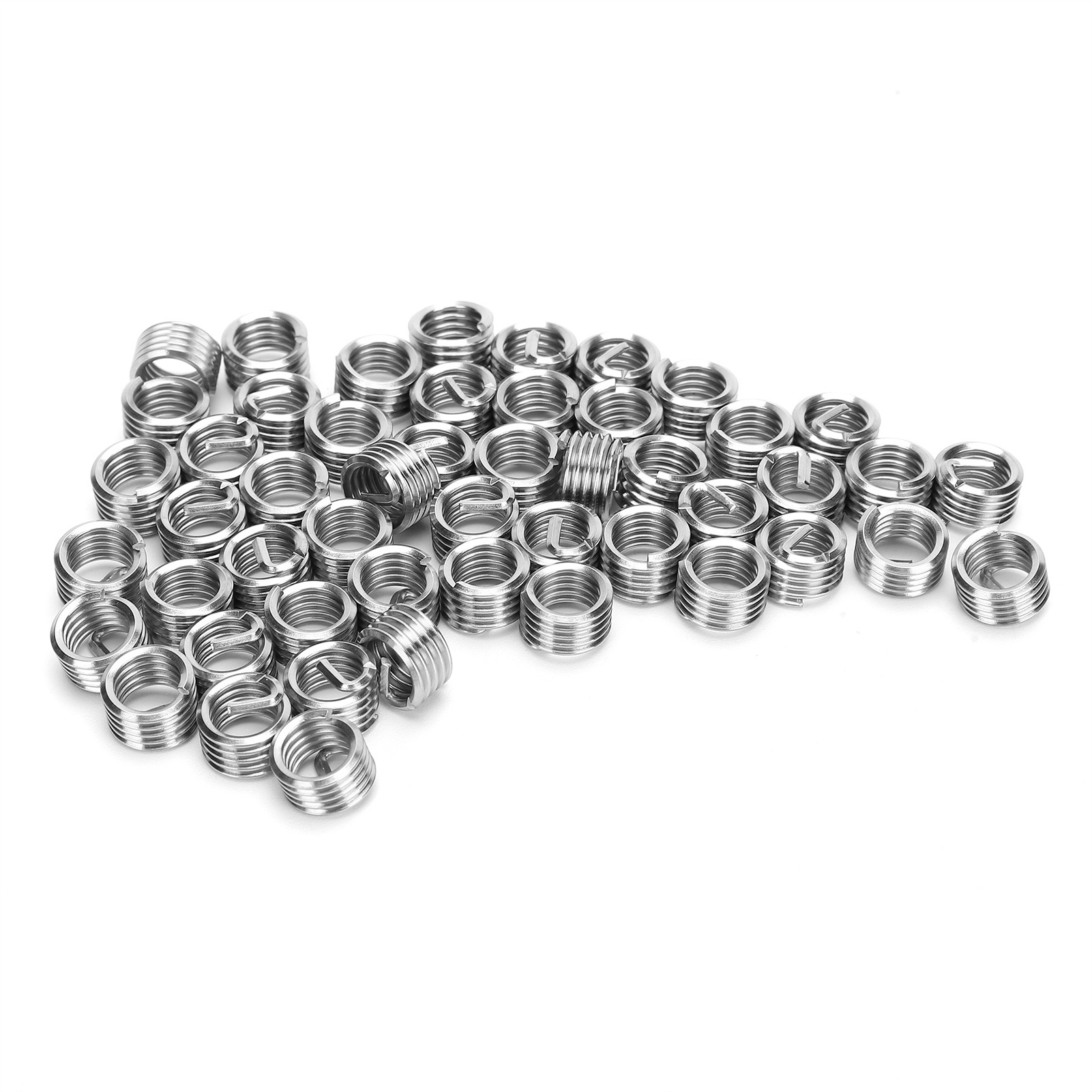 50 Inserts Filetés Mâles Et Femelles Réducteurs Pour Écrous, Outil De Réparation En Acier Inoxydable M5/16-18-1d
