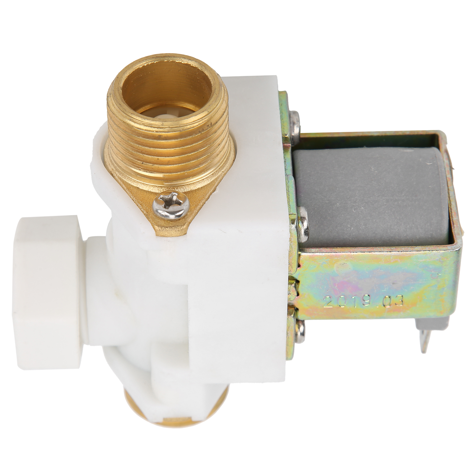 Électrovanne Nc En Laiton Et Nylon, Interrupteur D'Entrée À Solénoïde Avec Filtre, 12 V Cc, G1/2