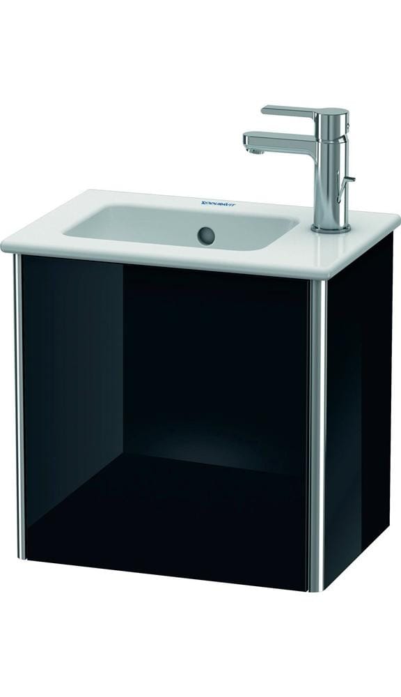 Duravit Waschtischunterschrank XSquare 41x28,9x40cm, wandhängend, T. re, sw hochglanz