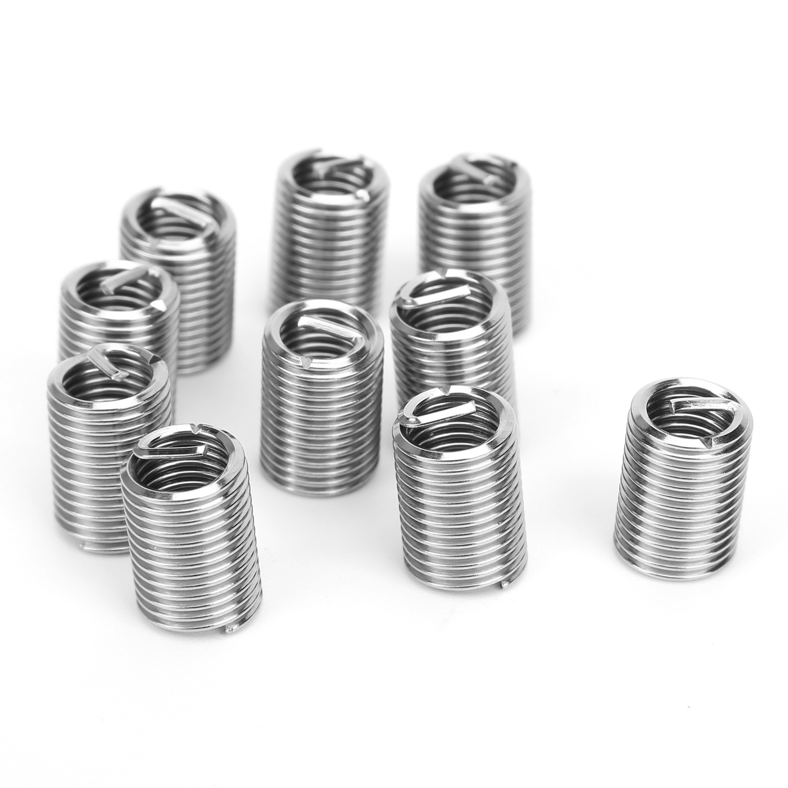 50 Inserts De Réparation De Filetage, Manchons De Protection Pour Fil D'Acier, Accessoires De Quincaillerie M8 X 1,25 X 2,5d