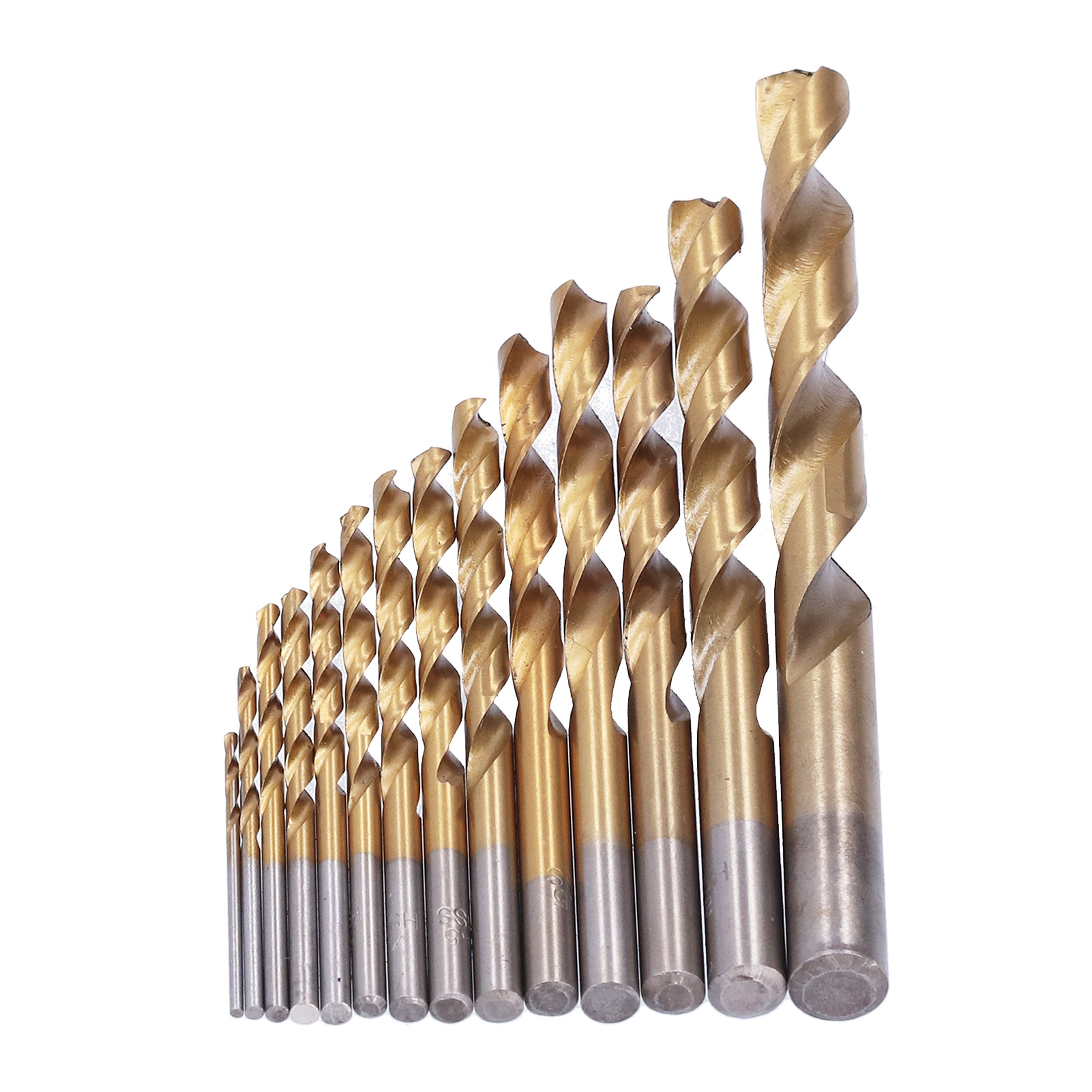 99 Forets Hélicoïdaux Hss Plaqués Titane, De 1,5 Mm À 10 Mm, 14 Spécifications, Avec Coffret De Rangement