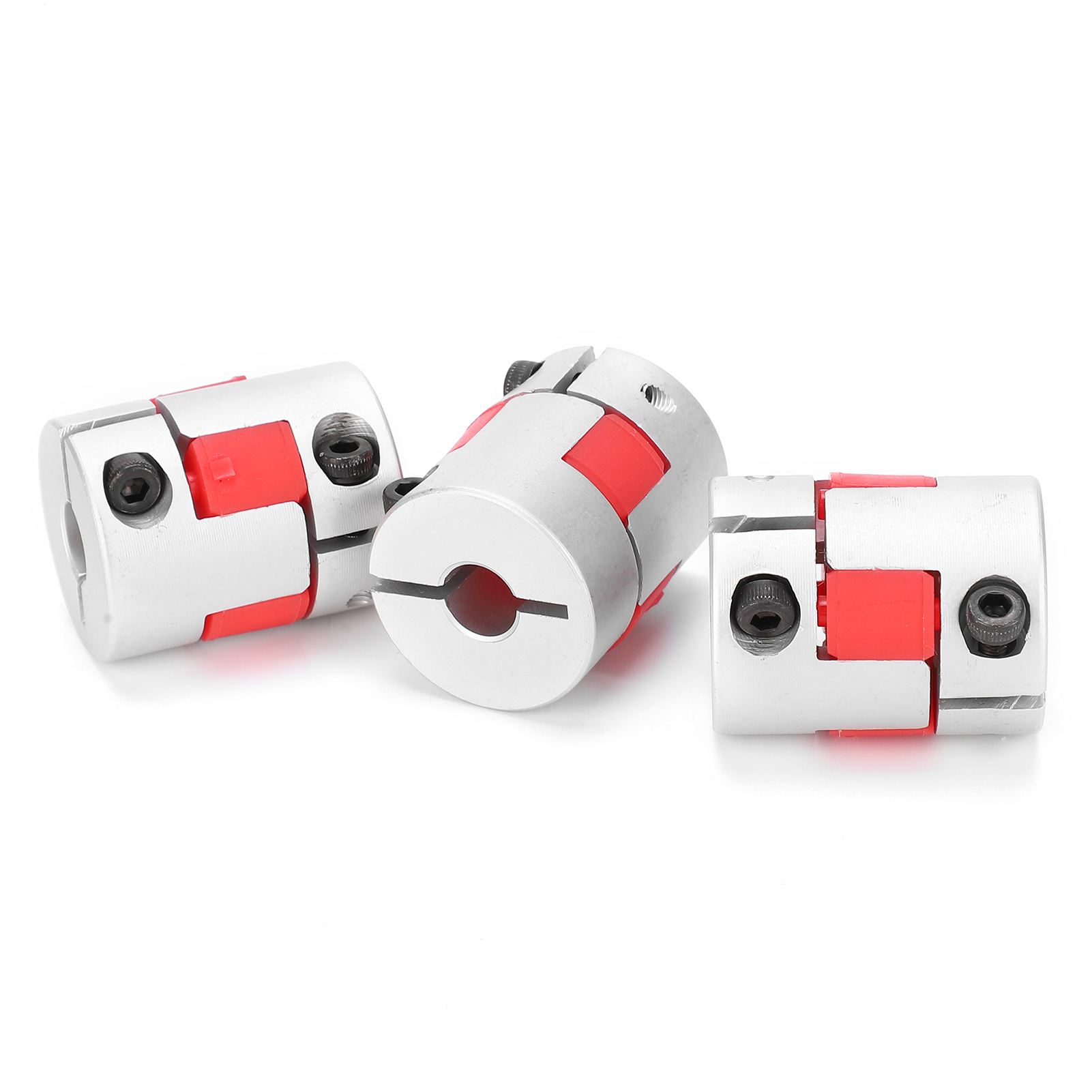 Kit De 3 Accouplements Flexibles En Alliage D'Aluminium Pour Vis À Billes, Accessoires Moteur Gmc‑25x30, Diamètre Extérieur 25, Longueur 30, Alésage Intérieur 8-8