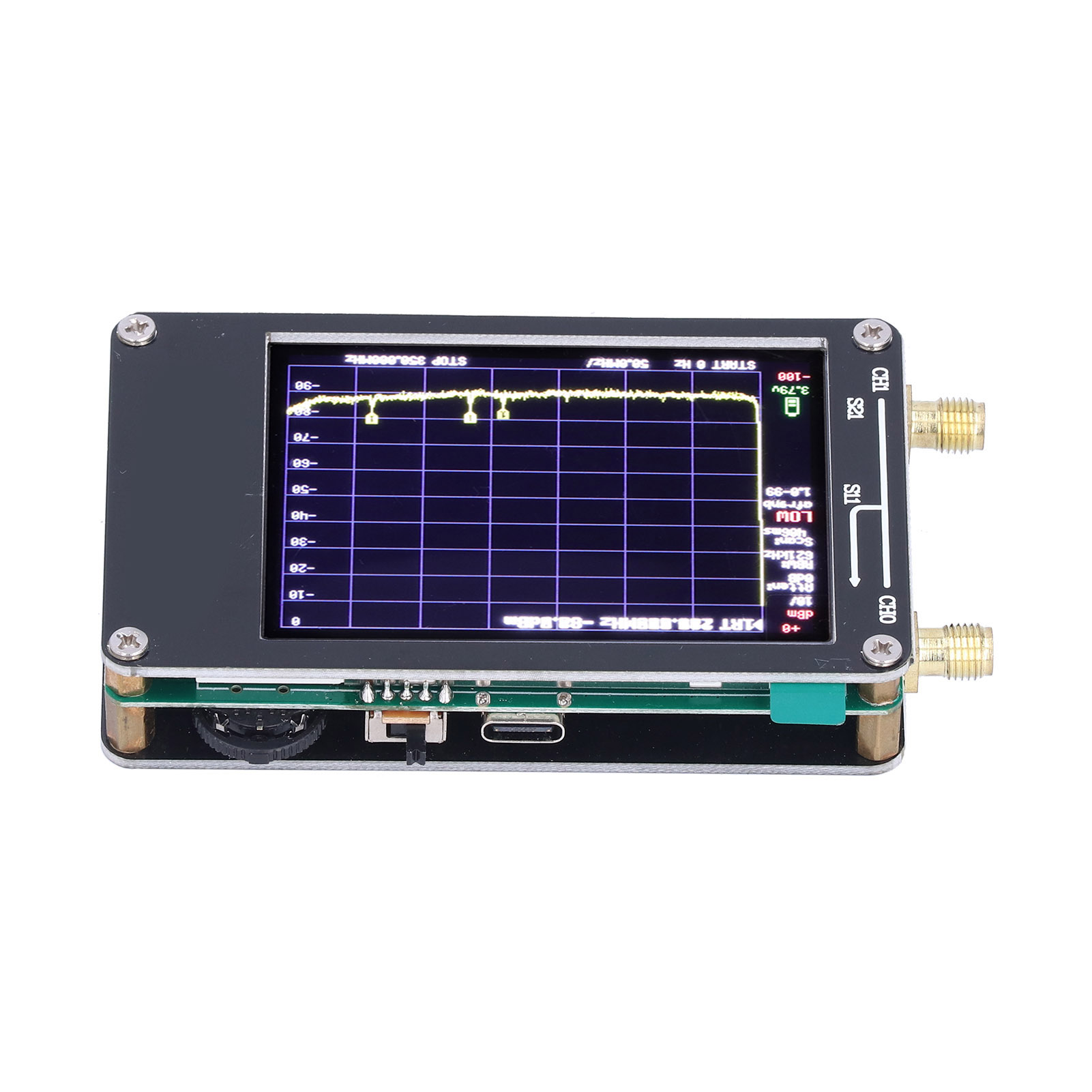 Analyseur De Spectre Portable De 2,8 Pouces Avec Écran Tactile (0,1–960 Mhz)