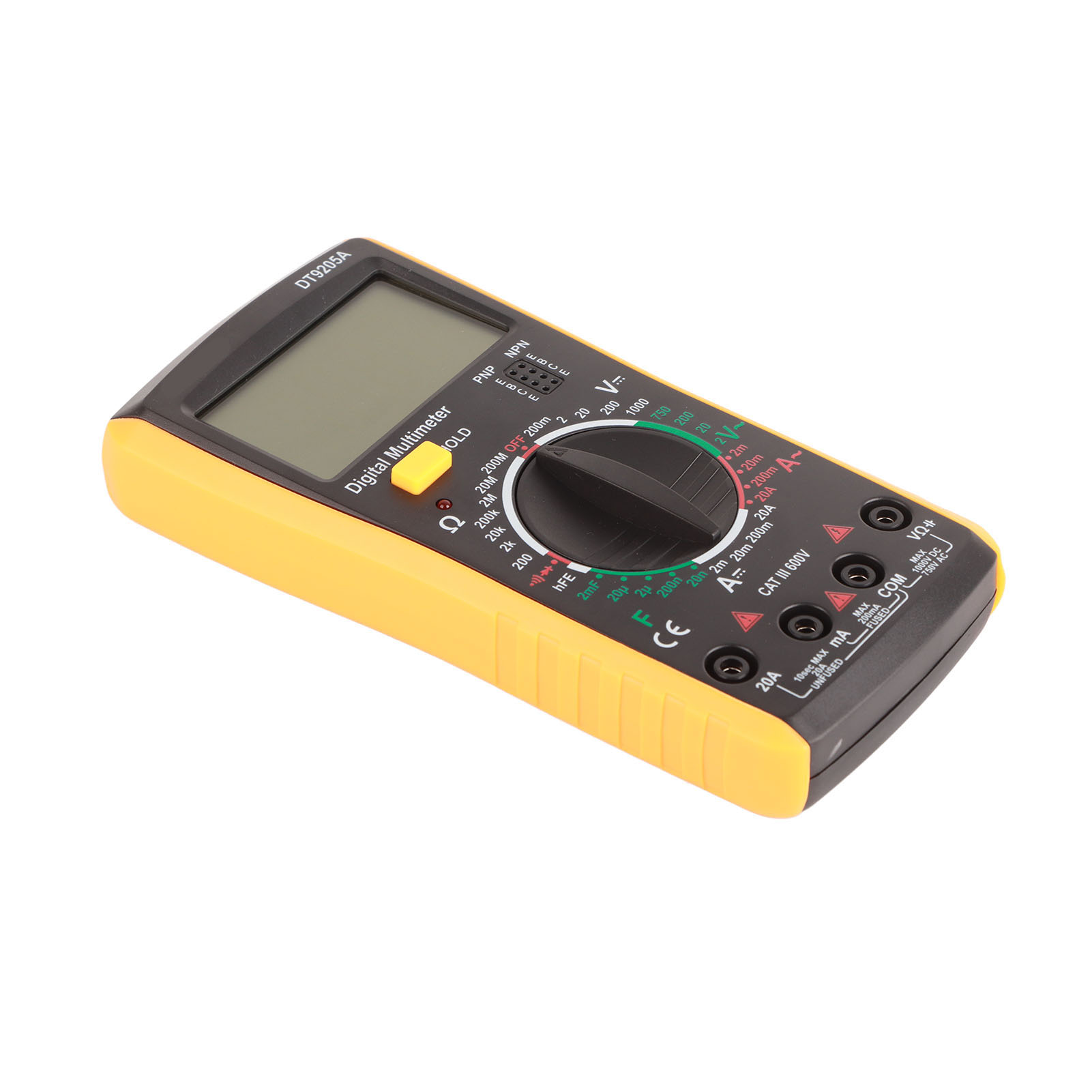 Multimètre Numérique Portable Dt-9205a Avec Écran Lcd