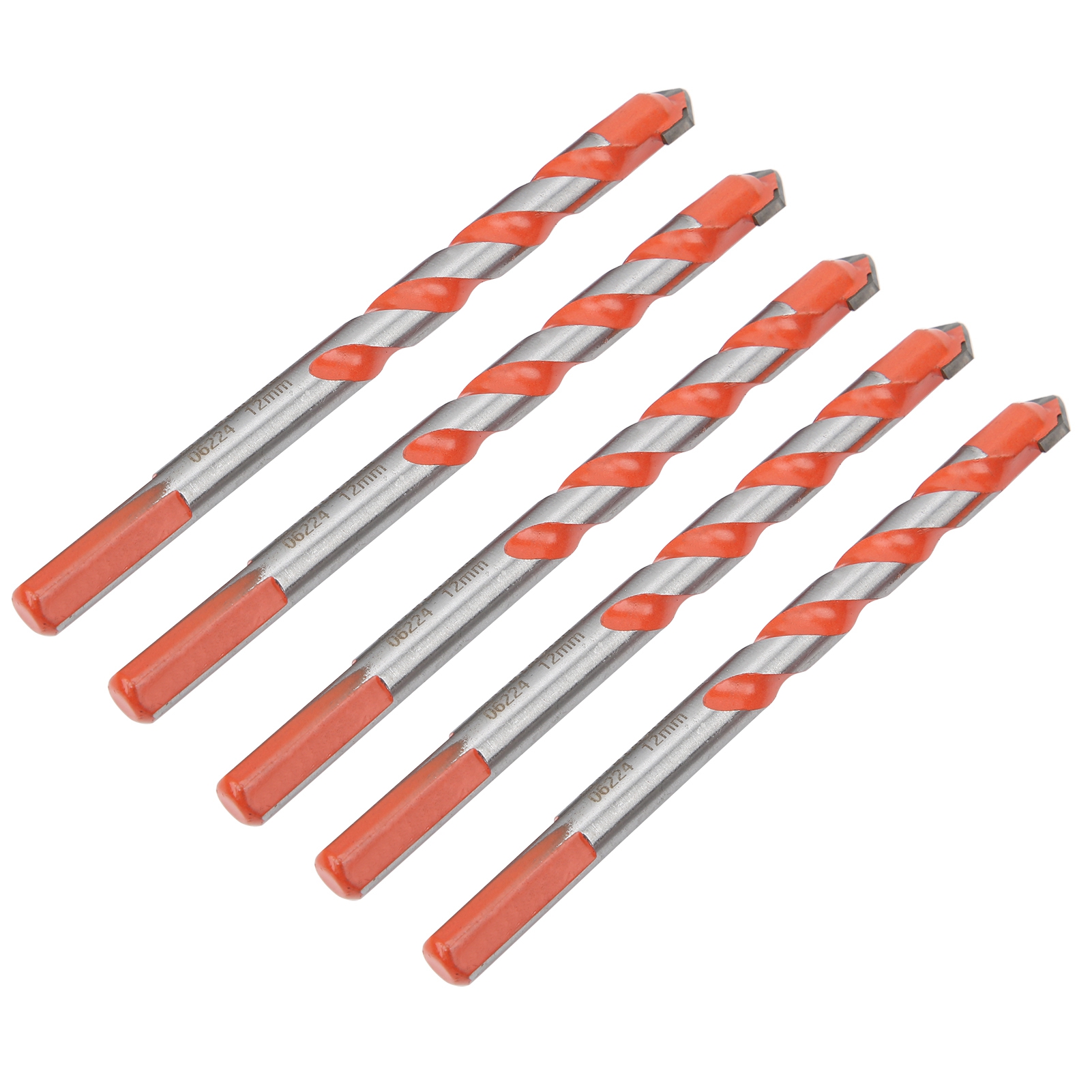 Lot De 5 Forets Multifonctionnels En Carbure À Queue Triangulaire, Accessoires De Perçage Électrique 12 Mm