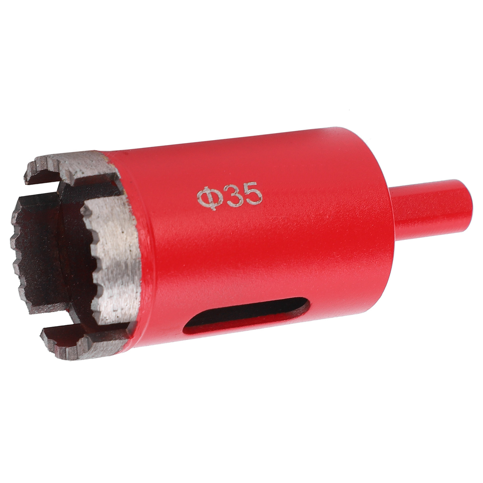 Foret À Denture Ondulée En Acier Rapide Diamant Rouge Pour Marbre Et Béton 35