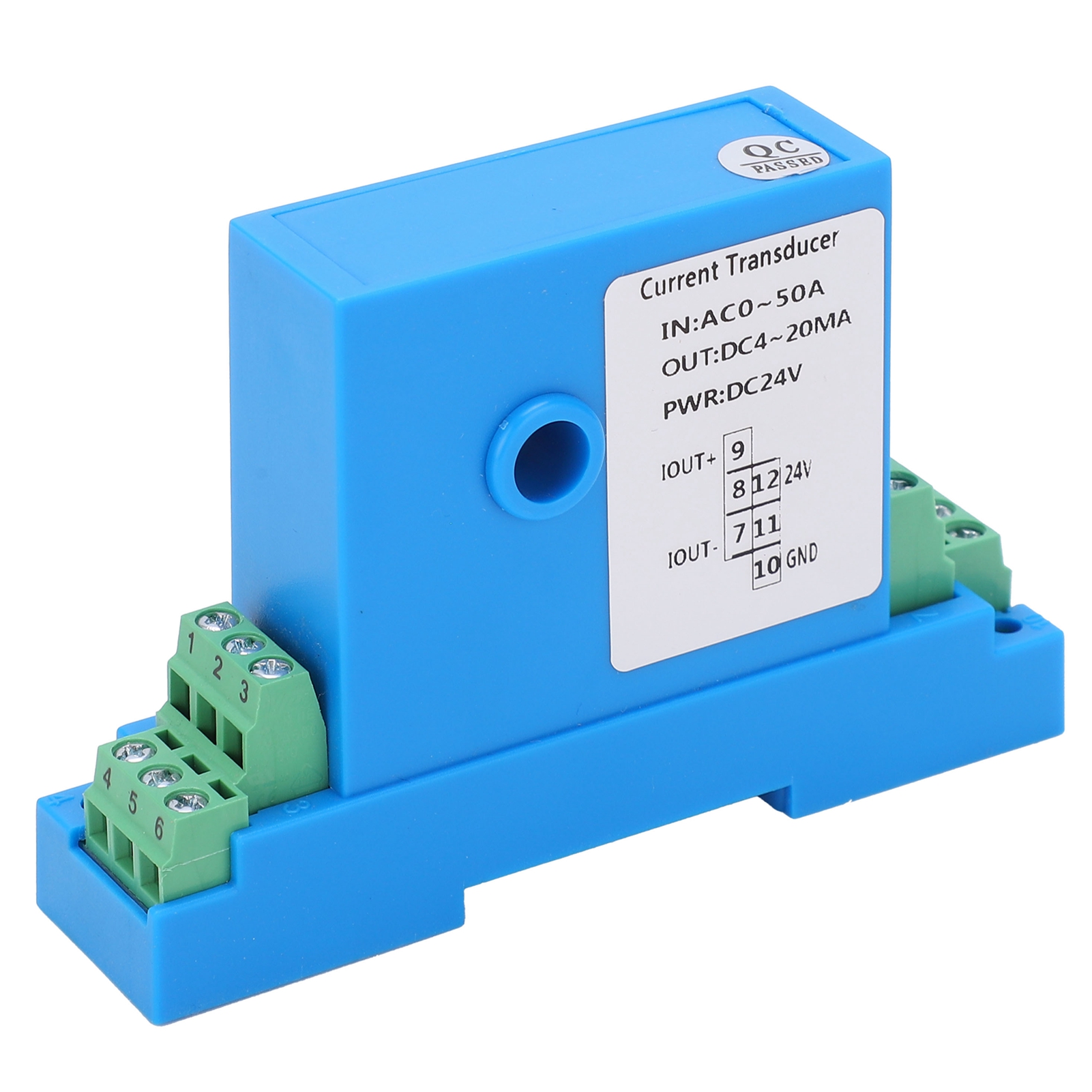 Transmetteur De Courant Alternatif Dc 4-20 Ma, Transformateur De Courant De Commande De Distribution D'Énergie Ac 0-50 A