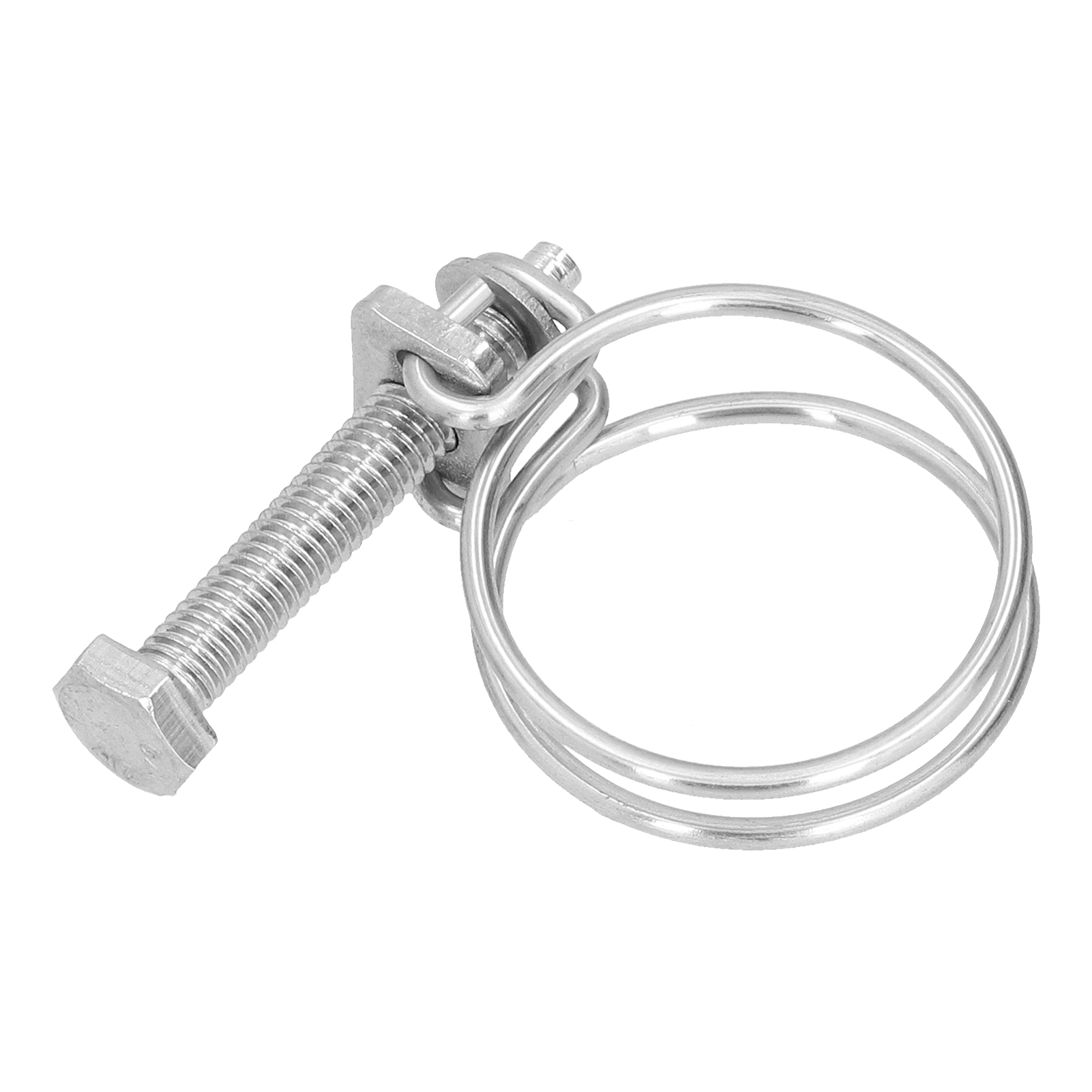 Colliers De Serrage À Double Fil En Acier Inoxydable 201, Anticorrosion Et Réglables, 13-16 Mm