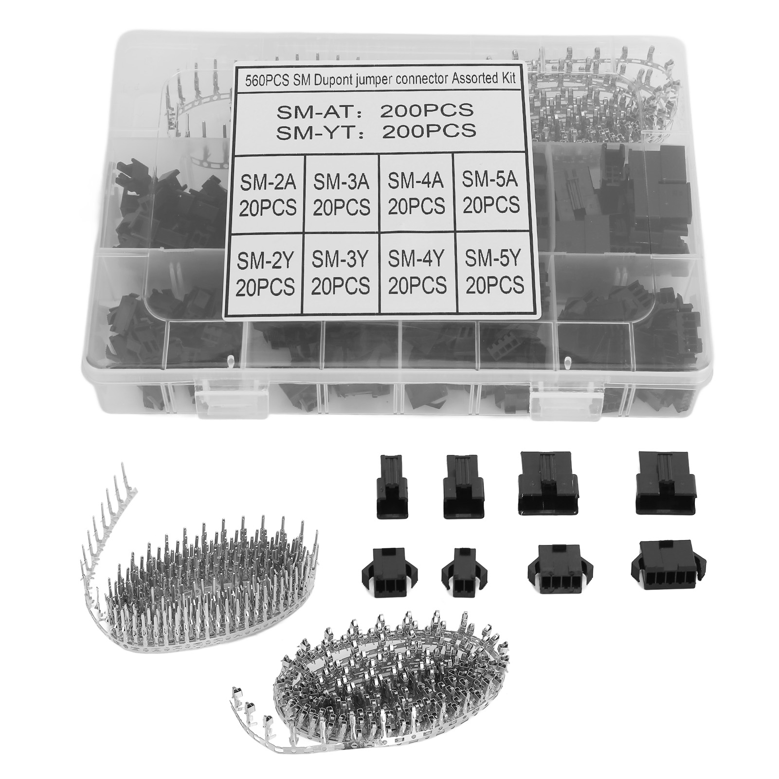 Kit De 560 Connecteurs À Broches Sm Pour Haut-parleurs, Écrans Et Appareils Électroménagers