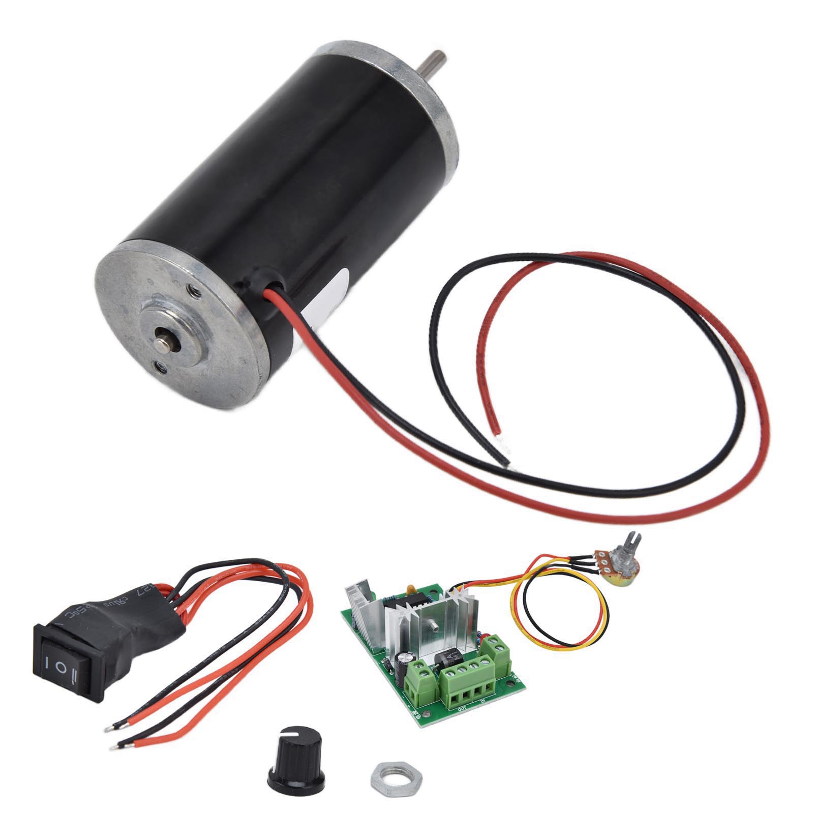 Moteur À Courant Continu À Aimant Permanent, Mini-moteur Haute Vitesse Silencieux, Rotation Horaire/antihoraire, Pour Générateur Diy, 24 V, 5 000 Tr/min
