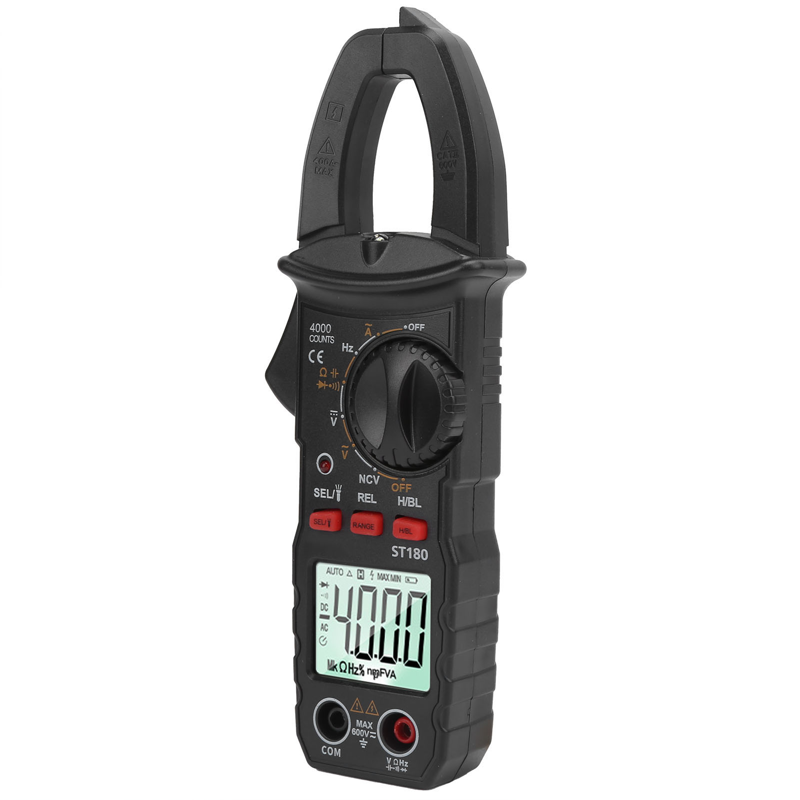 Multimètre À Pince Numérique St180, Testeur De Tension Ac/dc Automatique Avec Lampe Torche