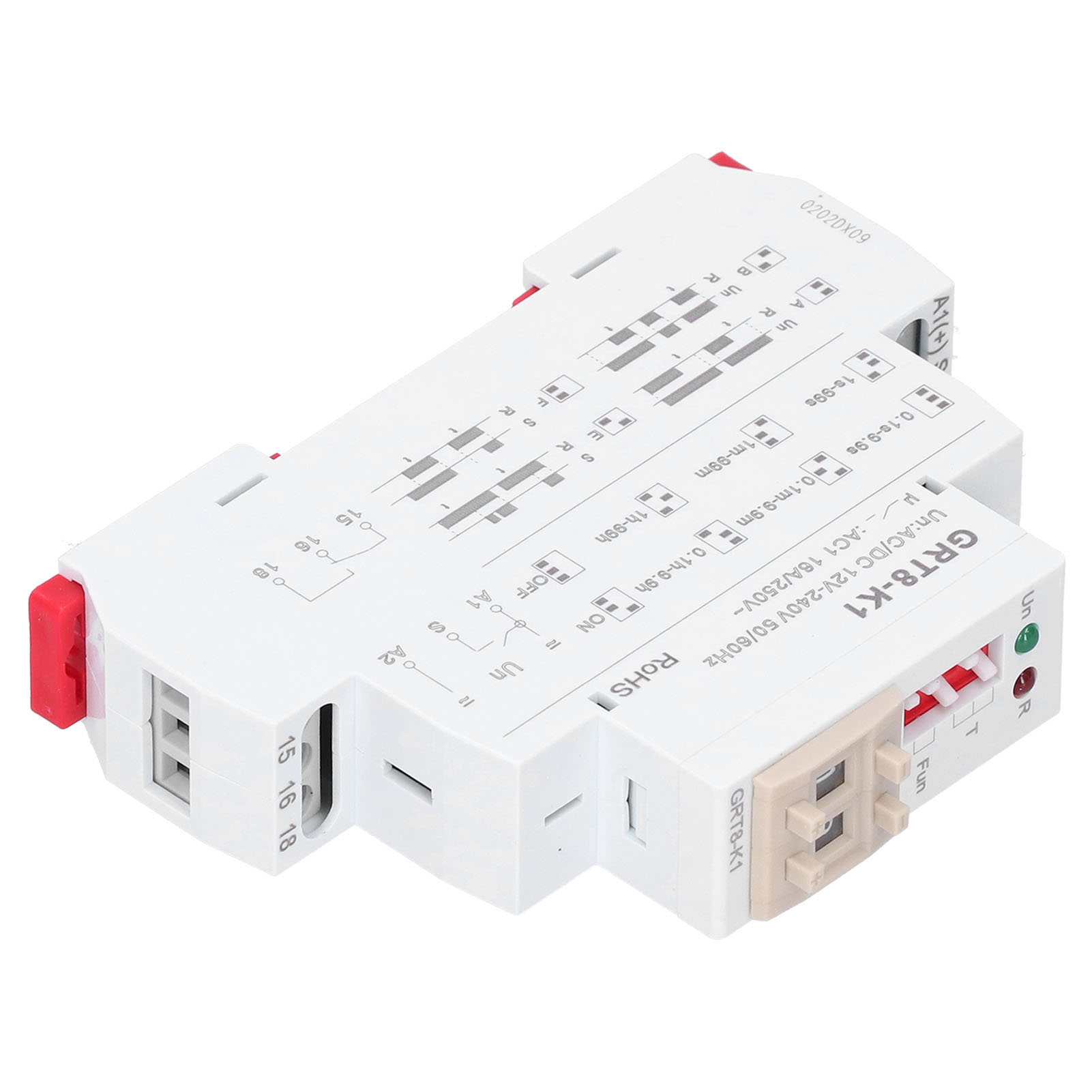 Relais Temporisé 4 Modes De Temporisation, Composants Électroniques Numériques Grt8-k1, Ac/dc 12v-240v 50/60hz