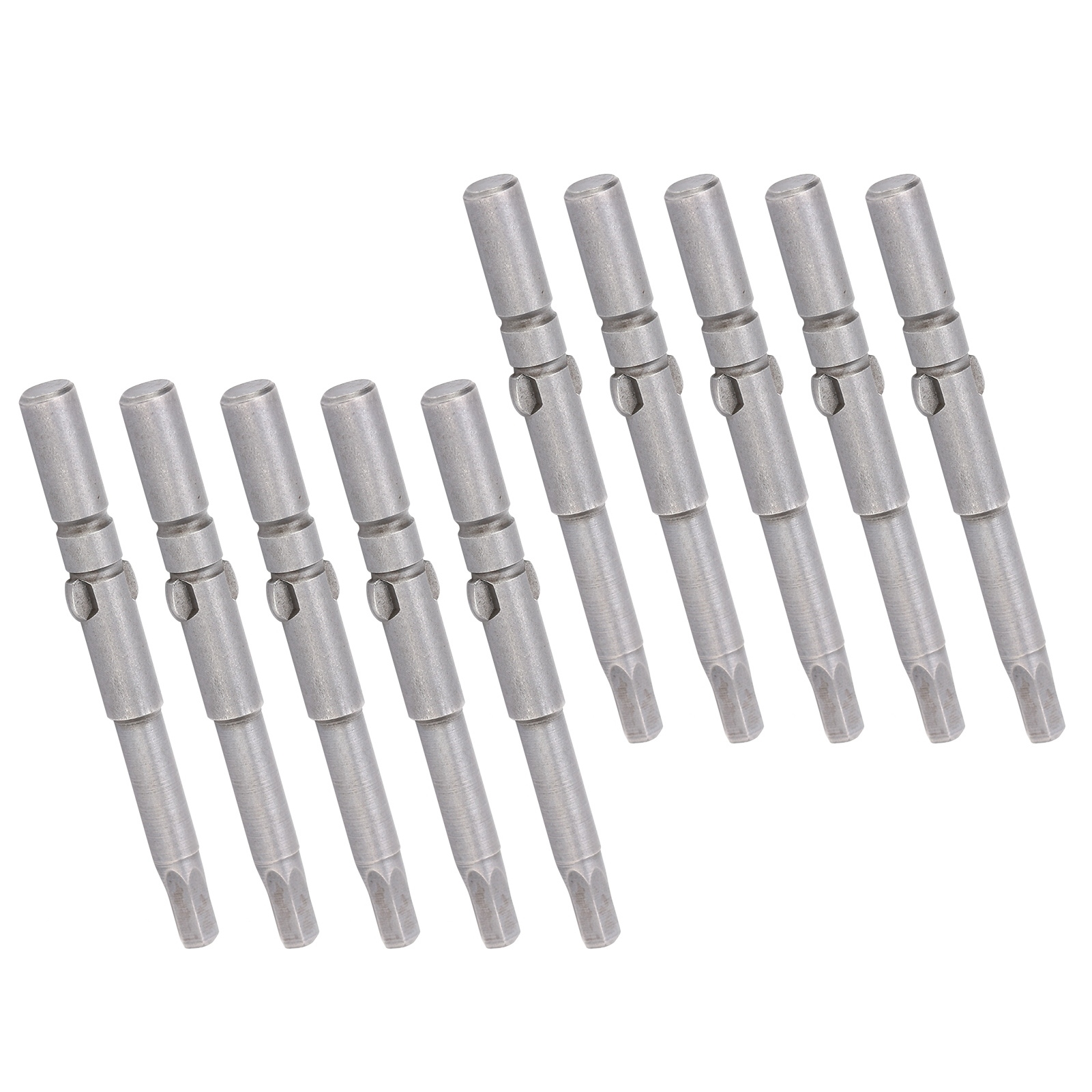 Lot De 10 Embouts De Tournevis Magnétiques À Douille Hexagonale En Acier Allié S2 Pour Fournitures Industrielles