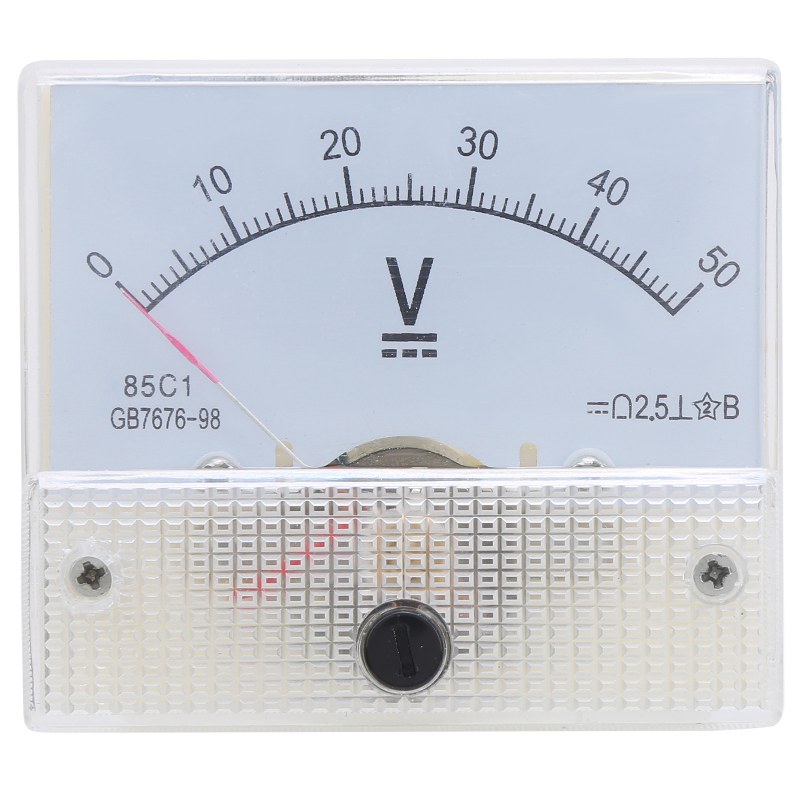 Voltmètre Cc À Aiguille 85c1 050 V, Instrument De Mesure À Panneau Cc, Installation Encastrée