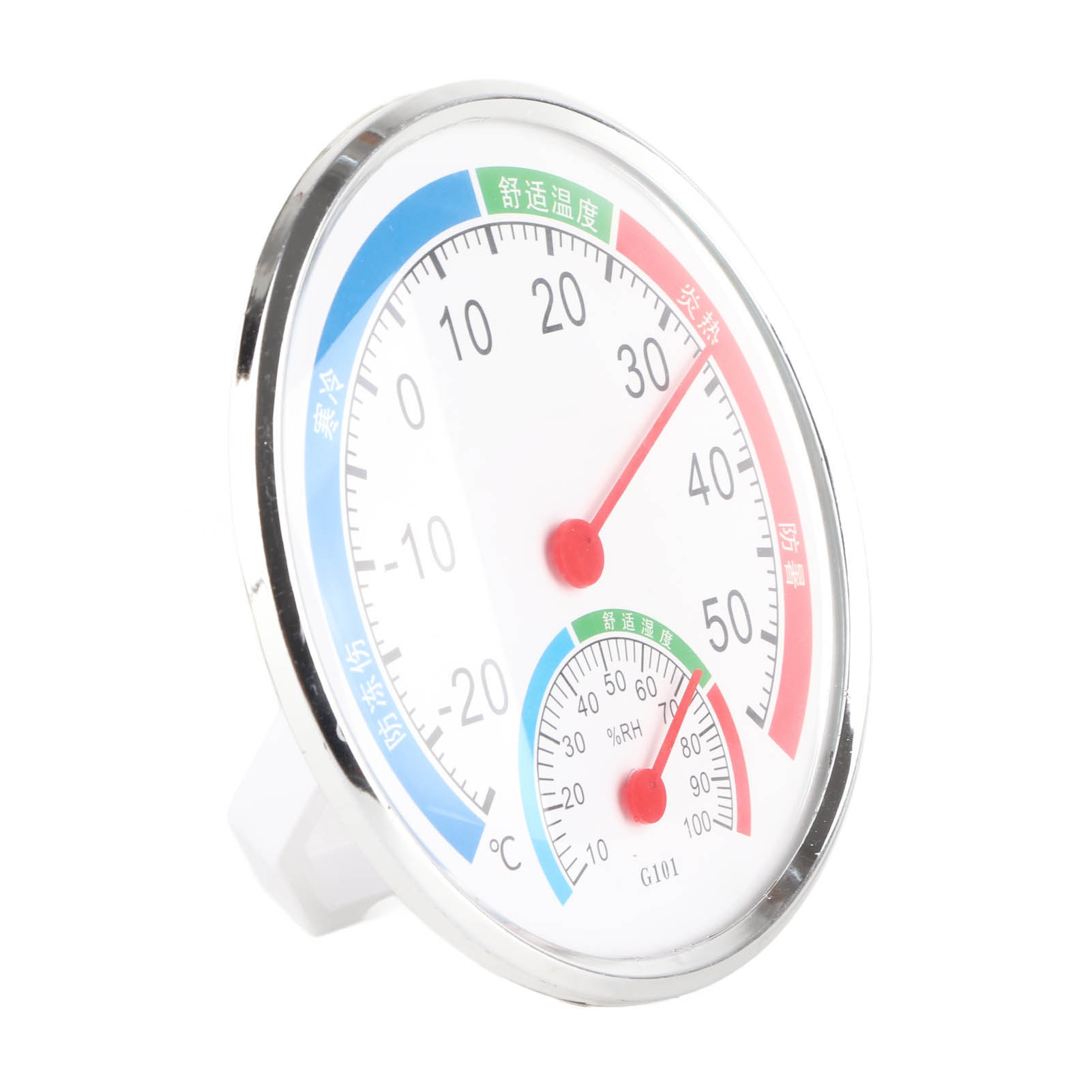 Testeur De Température Et D'Humidité G101 - Détecteur D'Humidité - Thermomètre-hygromètre Multifonctionnel - Blanc