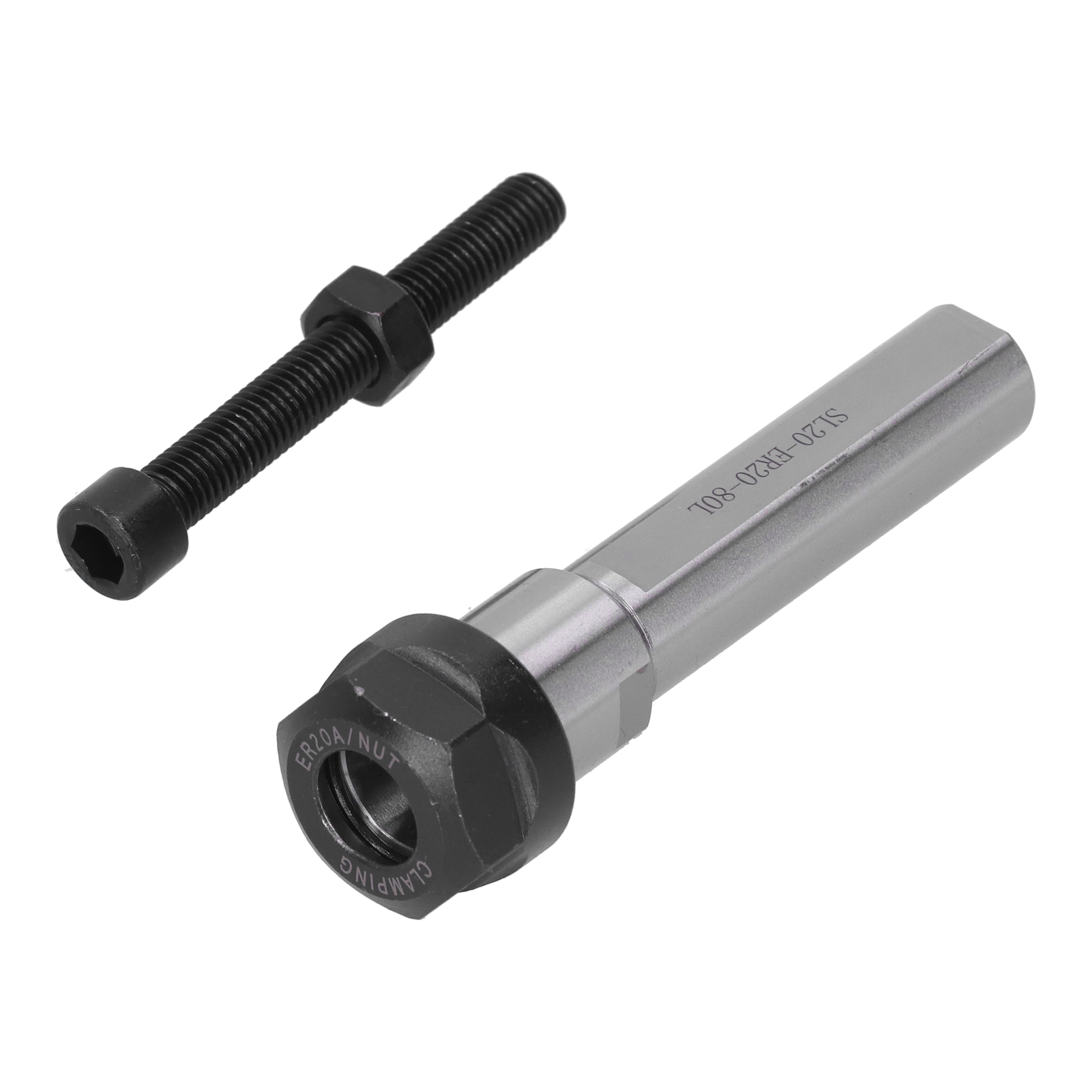 Porte-pince De Serrage, Rallonge Droite, Outil De Taraudage Flottant Pour Tour Cnc Sl20‑er20‑80l