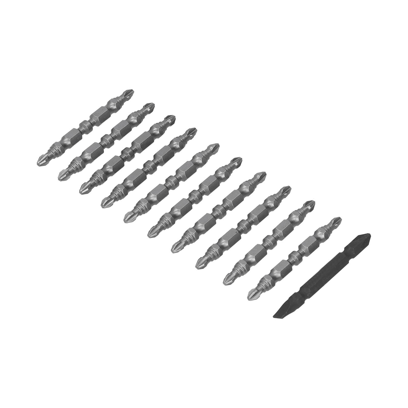 Embouts De Vissage Magnétiques En Acier Allié Antidérapants En Croix Pour Perceuse Électrique, 6,35 Mm, Dureté Rockwell C 62