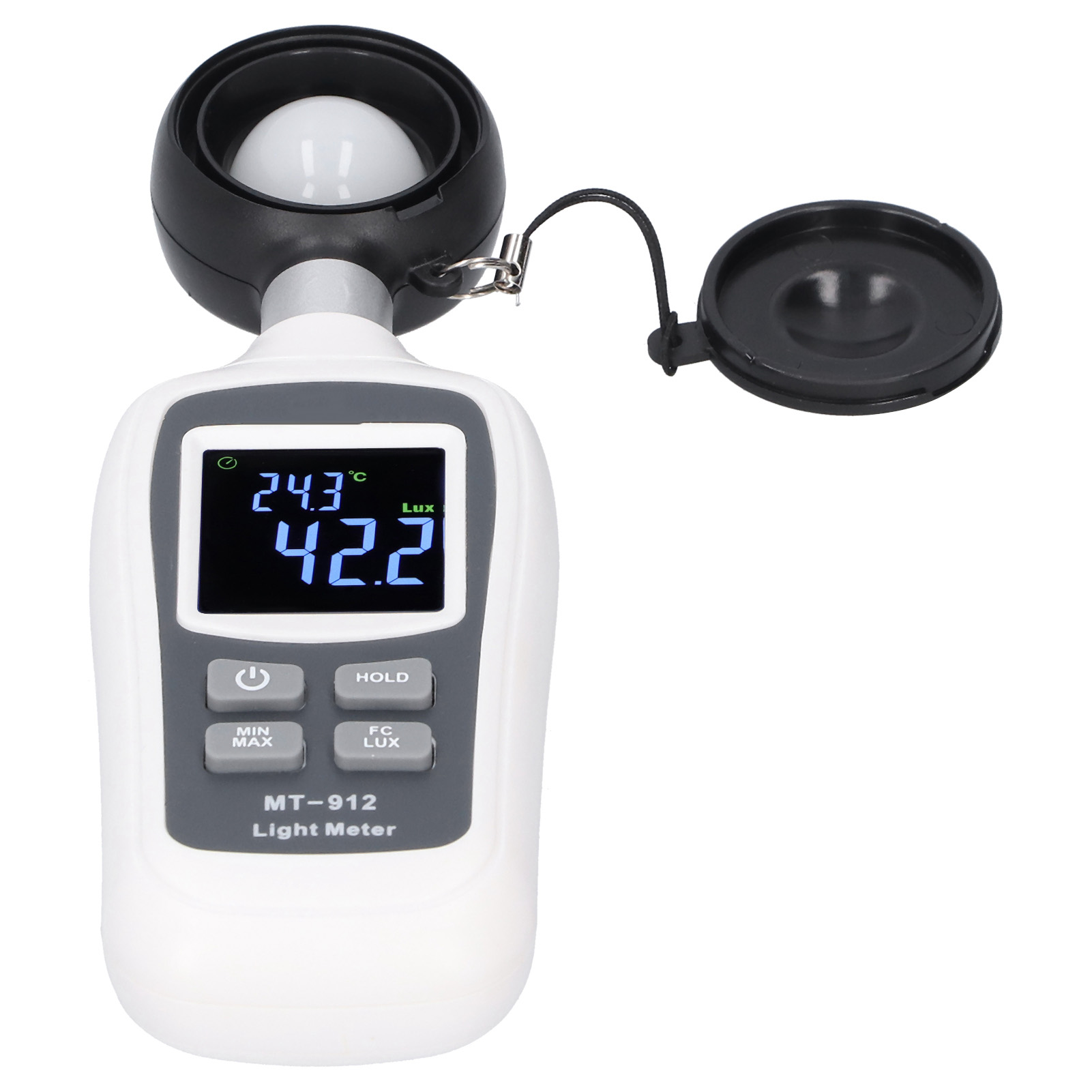 Mt-912 Luxmètre Numérique Portable Lcd Mini Luxmètre Photomètre 0200k Lx