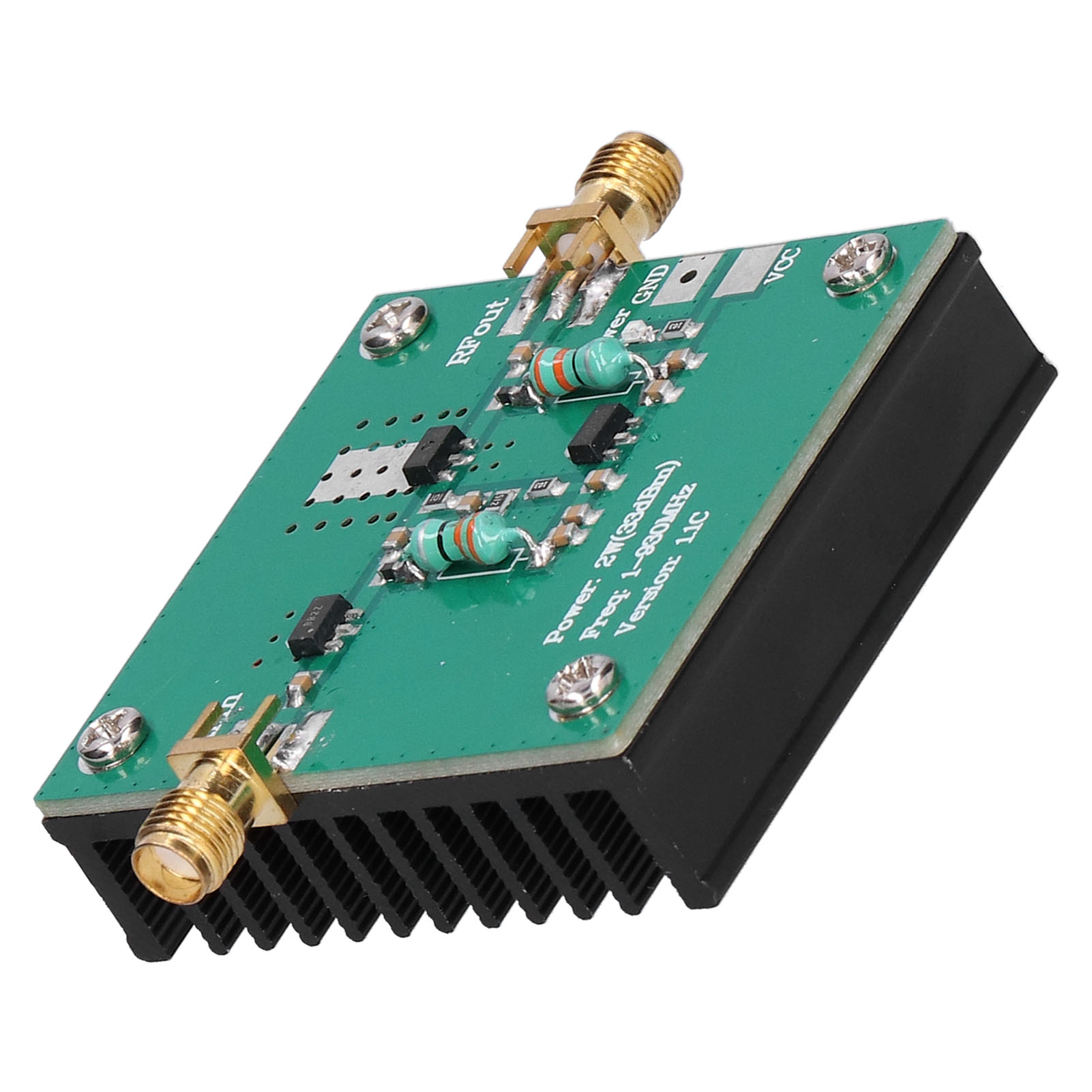 Module D'Amplification Large Bande Rf 12 V Cc, Fréquence De Fonctionnement 1-930 Mhz, Puissance 2 W