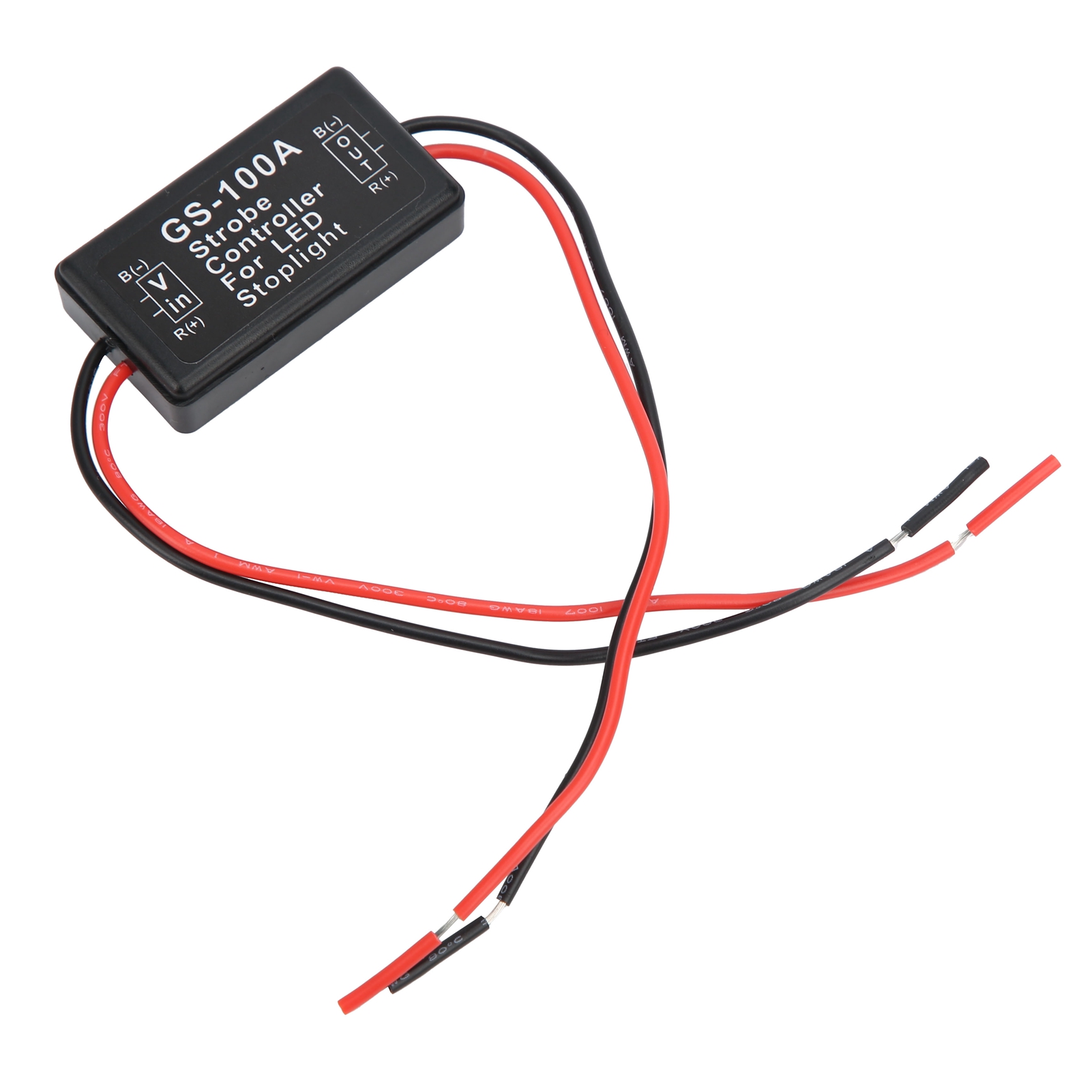 Contrôleur Stroboscopique De Feux De Freinage, Module De Commande De Clignotement Led En Plastique Gs-100a 12-24 V Cc