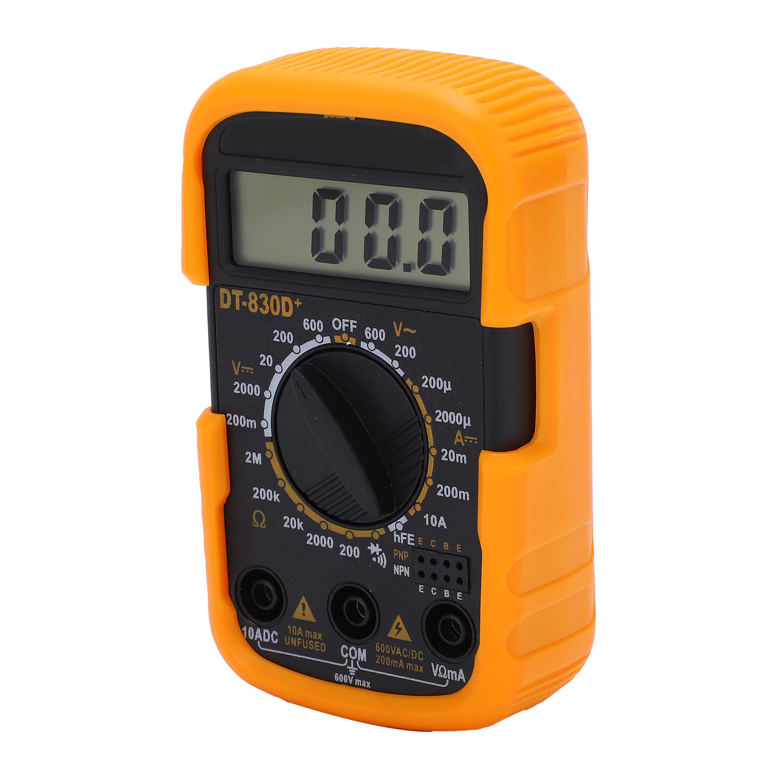 Multimètre Numérique Portable Dt830d+ Avec Réglage Manuel Et Testeur De Tension Pour Laboratoire Et Usine
