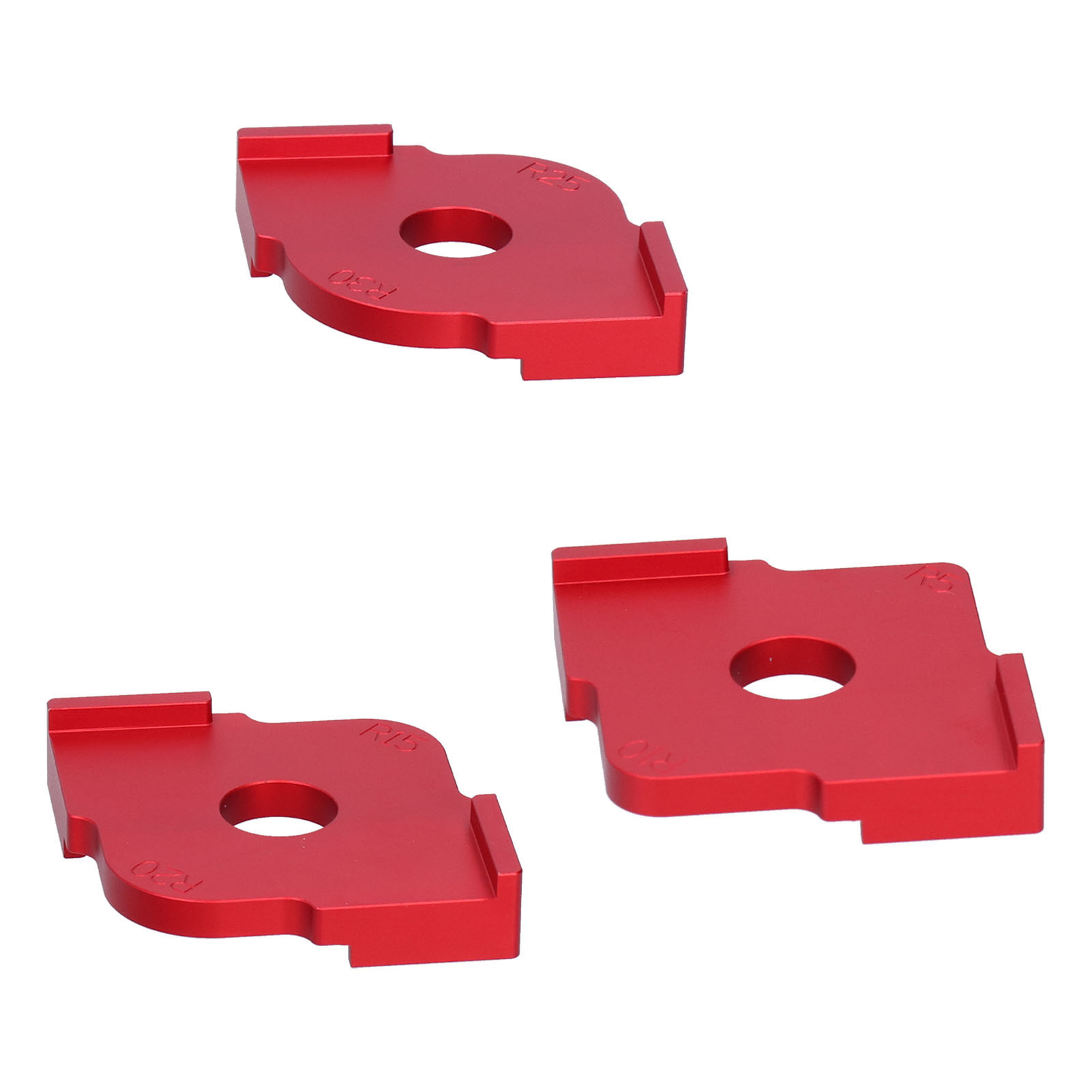 Gabarit D'Angle Arrondi En Alliage Pour Le Travail Du Bois (lot De 3), Outil De Menuiserie.