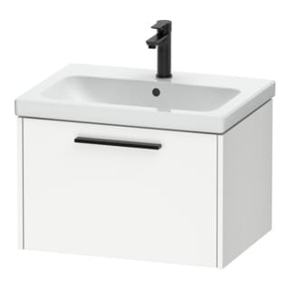 Duravit Waschtischunterschrank D-Code 63,4x40x46cm, 1 Ausz., we. ma, Gr. sw