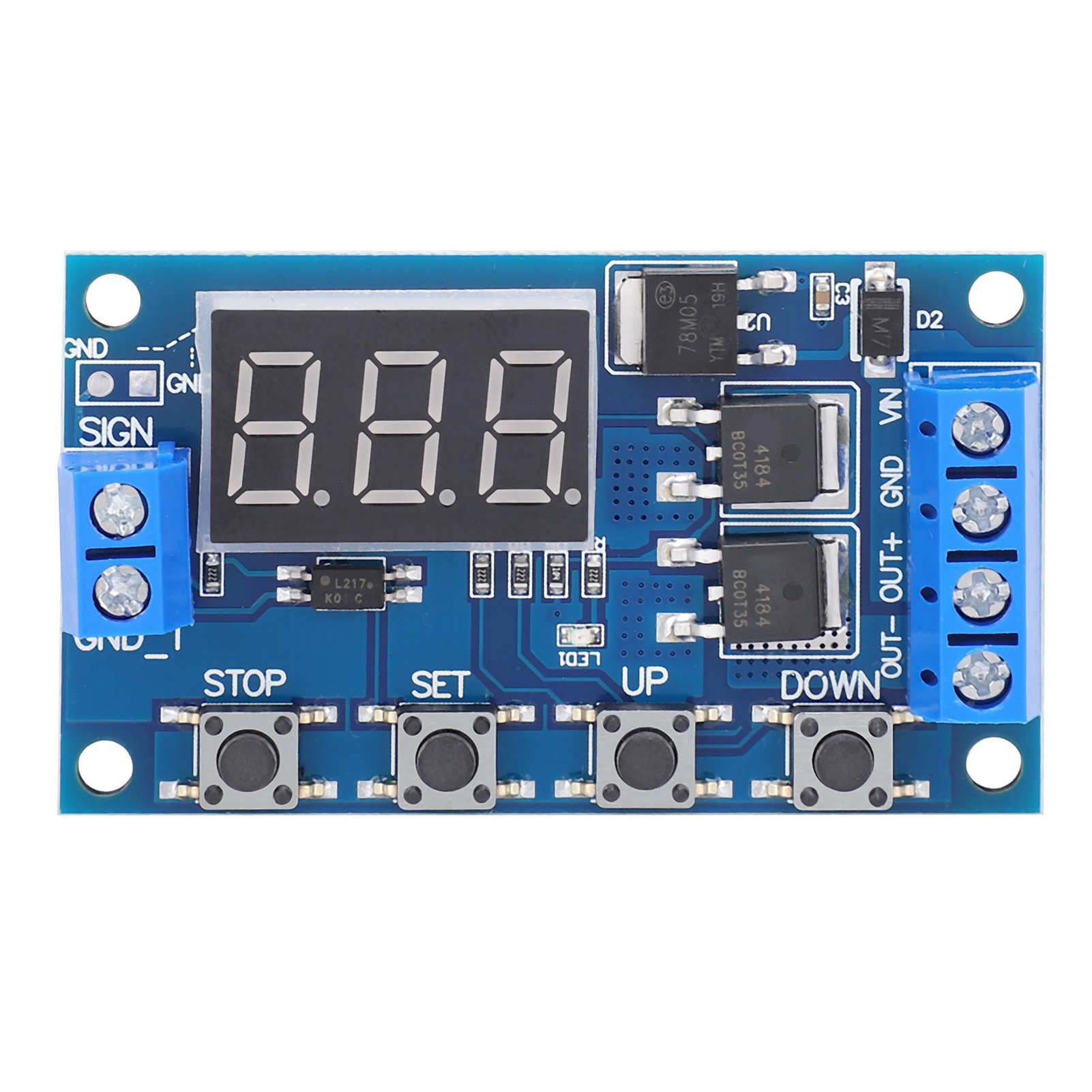 Circuit Imprimé De Temporisateur De Cycle De Déclenchement, Module De Commande À Double Tube Mos, 5-36 V Cc
