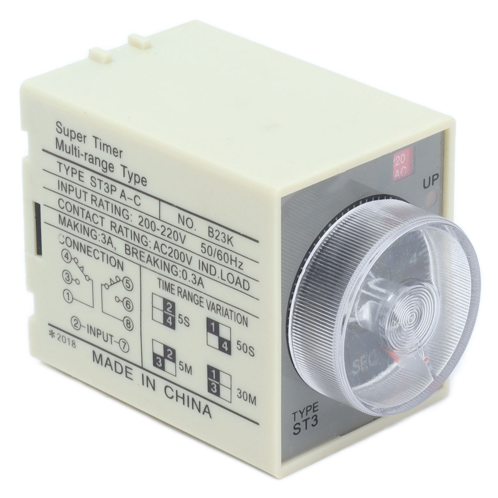 Relais Temporisé Berm St3pac (ac220v) - Accessoire De Remplacement Pour Temporisateur De Mise Sous Tension Réglable