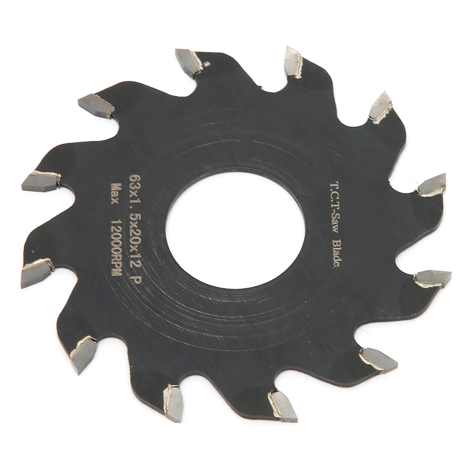 Lame De Scie À Rainurer 63 X 1,5 X 20 X 12 Mm En Alliage Durable Pour La Découpe Du Bois, Du Plastique, Du Métal Et Des Carreaux