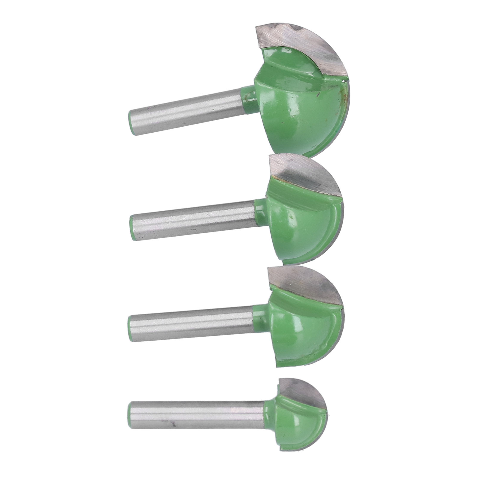 4 Fraises À Gorge À Nez Rond 2 Dents En Acier Tungstène Pour Outils De Coupe Cnc Pour Le Travail Du Bois