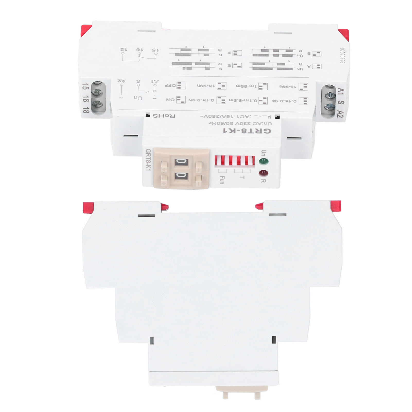 Contrôleur Électronique Numérique À Relais Temporisé Avec Modes De Temporisation Grt8-k1 Ac 230 V 50/60 Hz