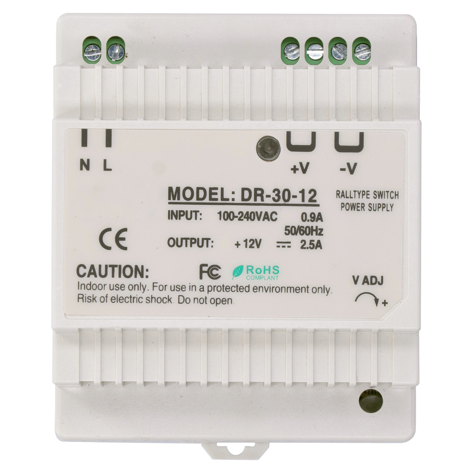 Alimentation Sur Rail Din Série Dr Avec Commutation Led Réglable Pour Armoire Électrique Dr-30-12