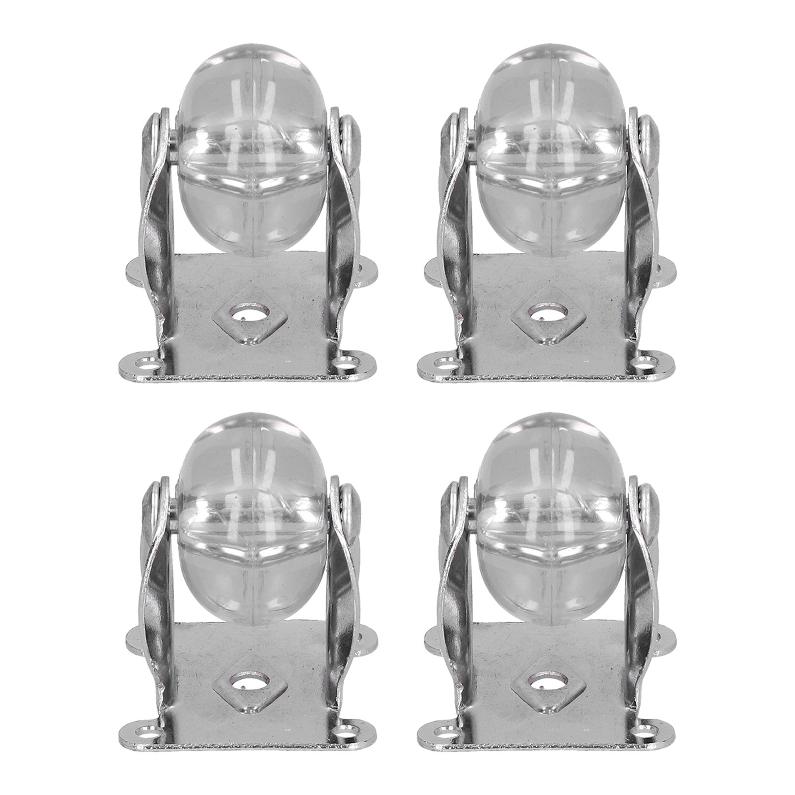 Ensemble De 4 Roulettes Industrielles Robustes, Roulettes Transparentes, Accessoires De Roulement