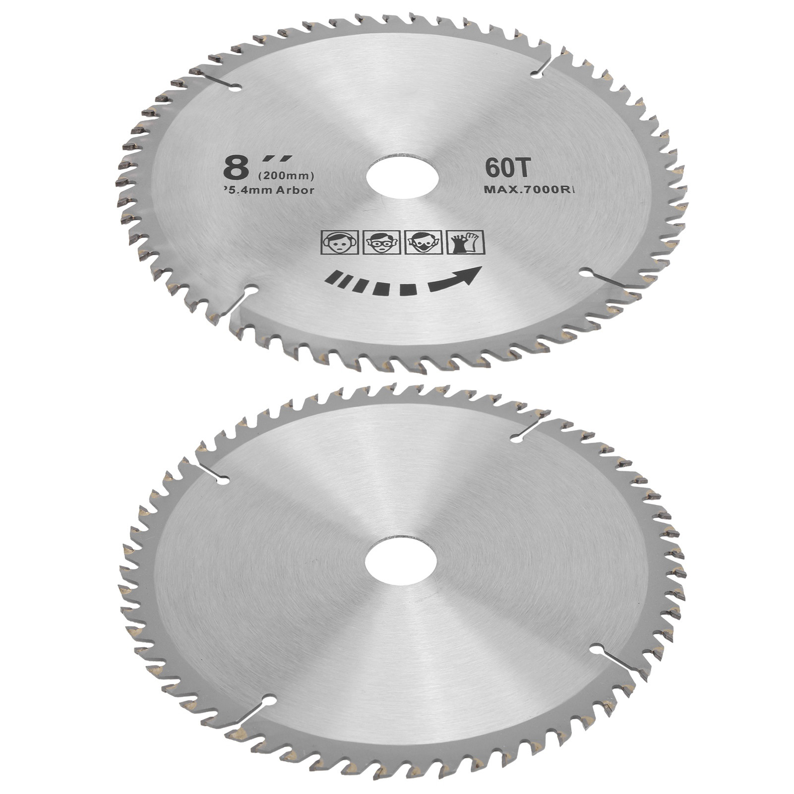 Disque De Coupe Pour Scie Circulaire 8 X 60 Dents, 200 Mm, En Carbure Cémenté, Pour Le Travail Du Bois.