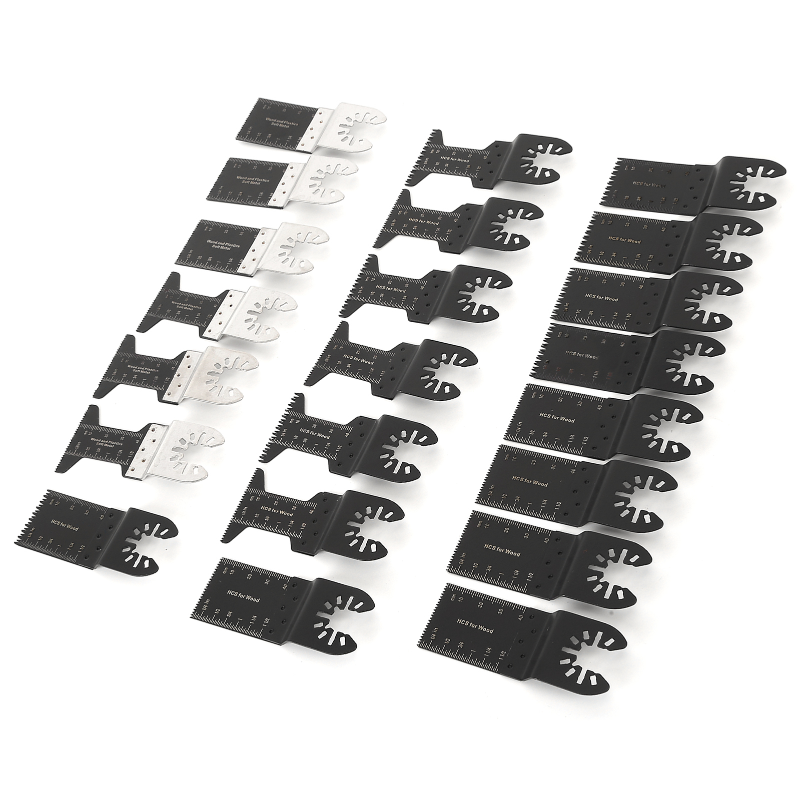 Kit De 22 Lames De Scie Oscillantes Pour La Coupe Précise Du Métal, Du Bois Et Du Plastique